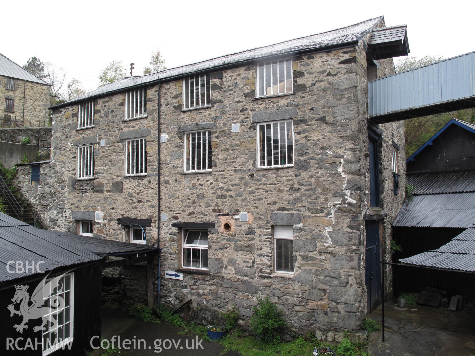 View of dye house from the southeast, Trefriw Woollen Mills.