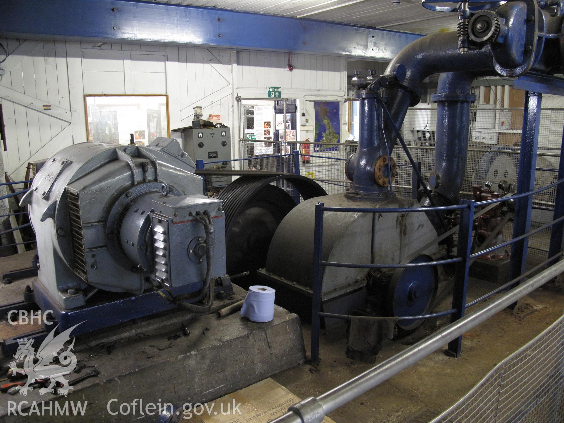 Boving Pelton turbine and electric generator, Trefriw Woollen Mills.