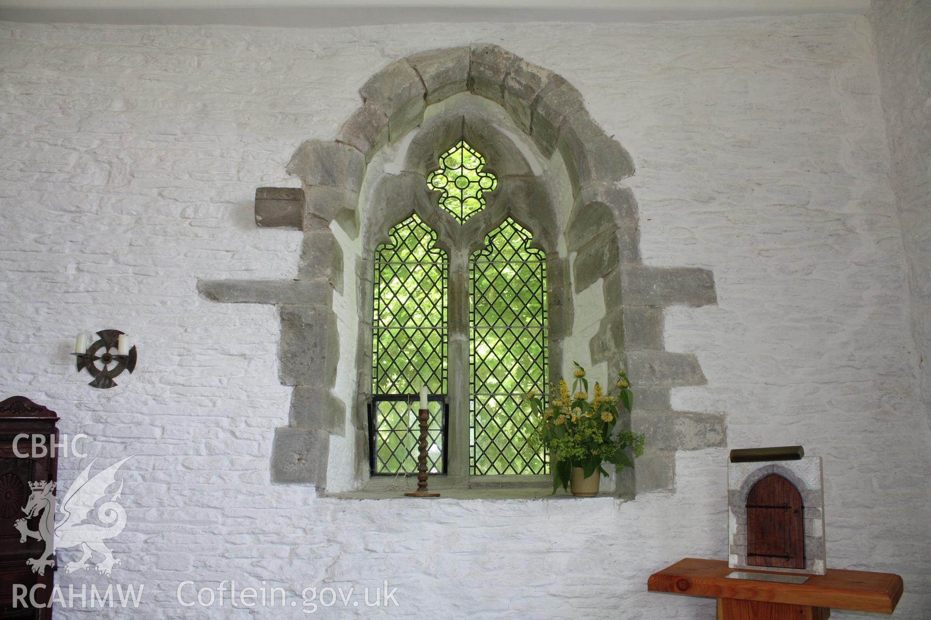 St Mary's Church, Pilleth. Interior view of the chancel window.