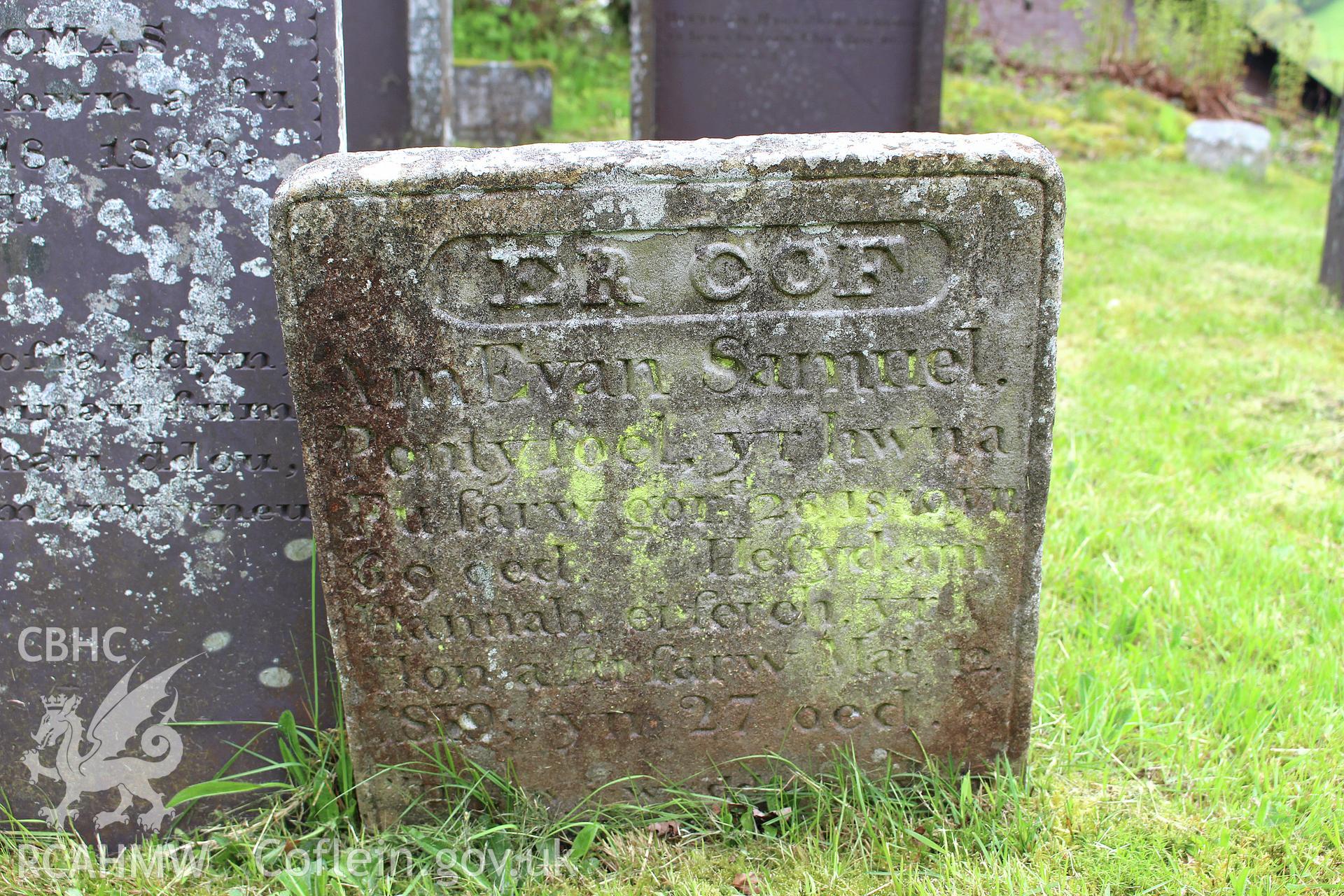 Gravestone of Evan & Hannah Samuel