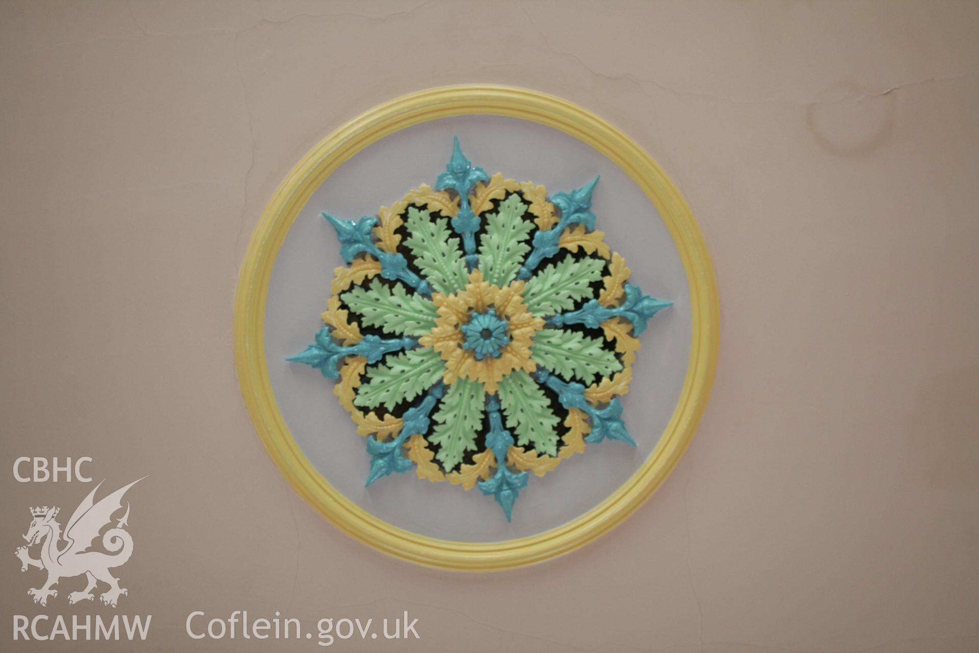 Detail of plaster ceiling rose