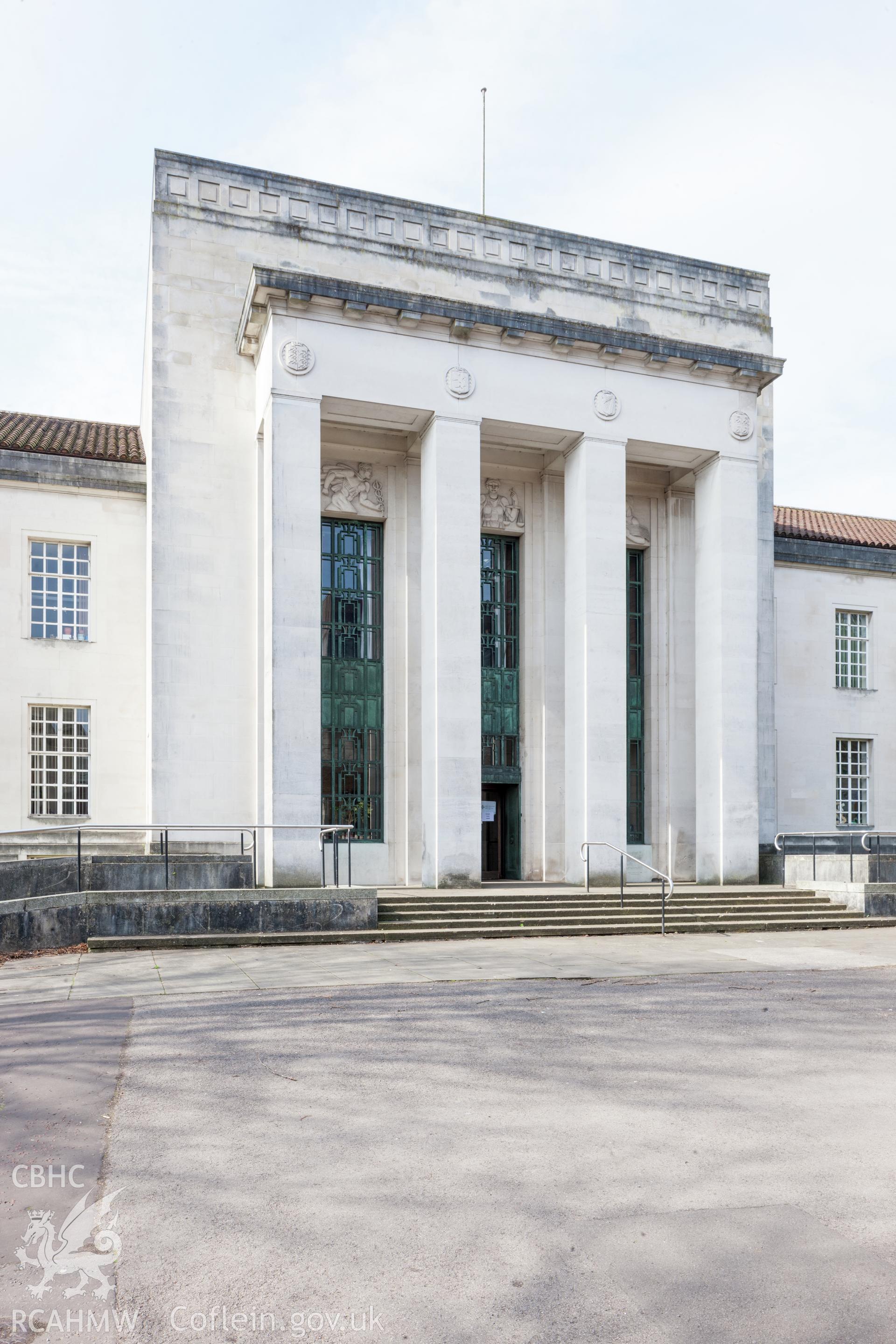 Main entrance and portico from the east