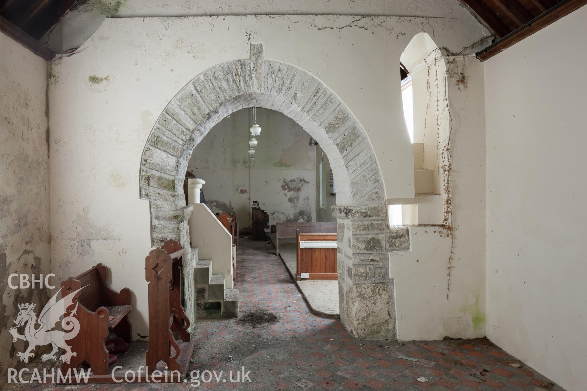 Chancel arch viewed from the northeast