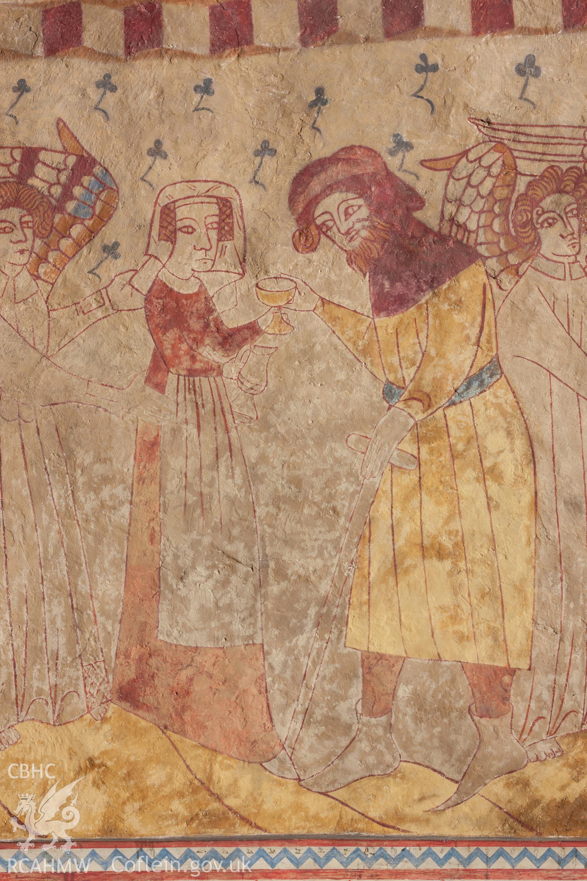 Centre detail of wall painting