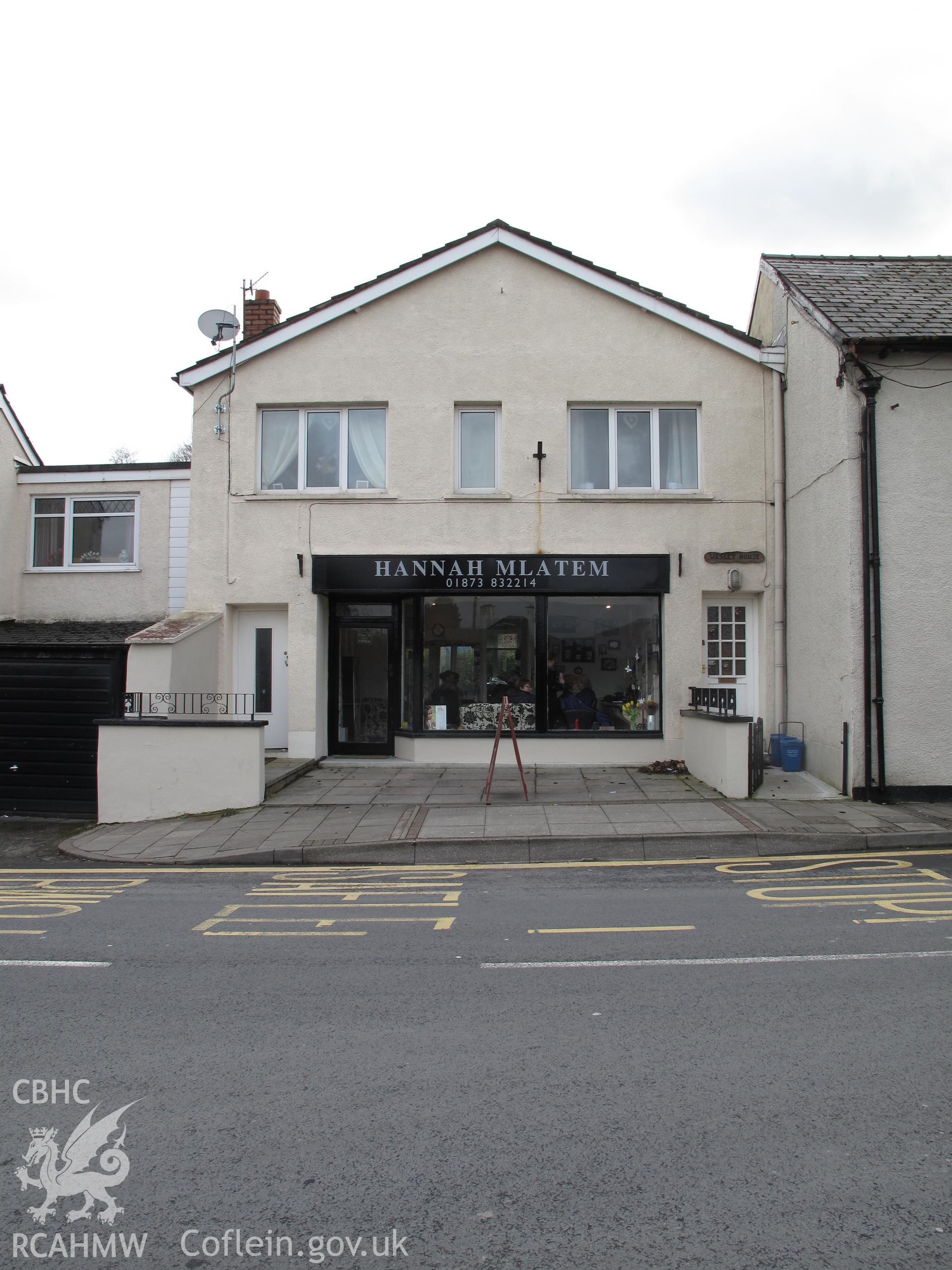 North elevation of Gilwern Methodist Chapel