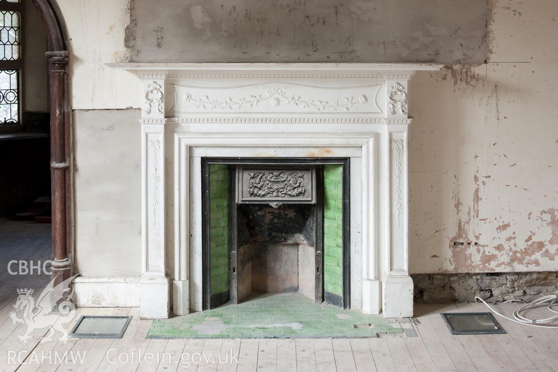 Detail of fireplace