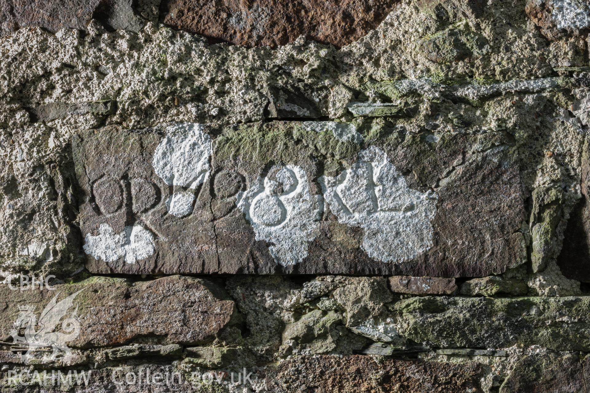 Church wardens initials from 1798 repair