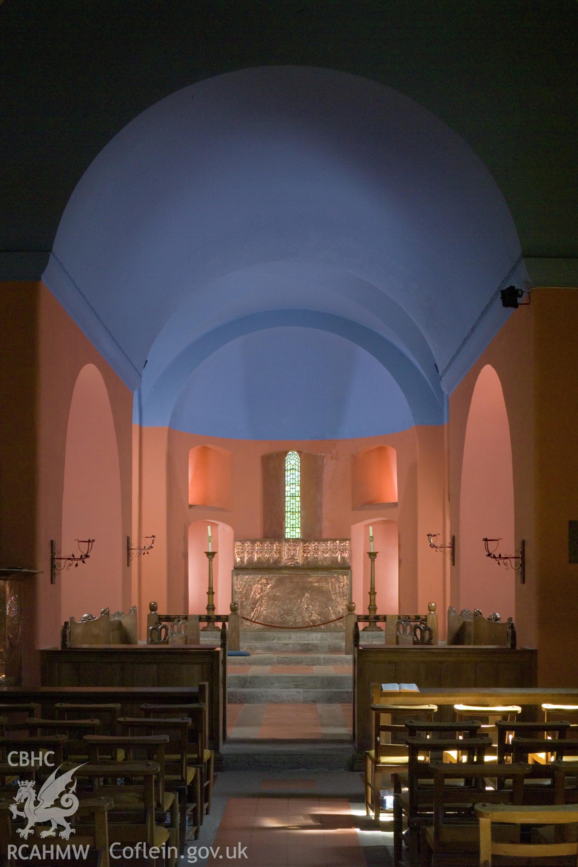 Interior looking east northeast