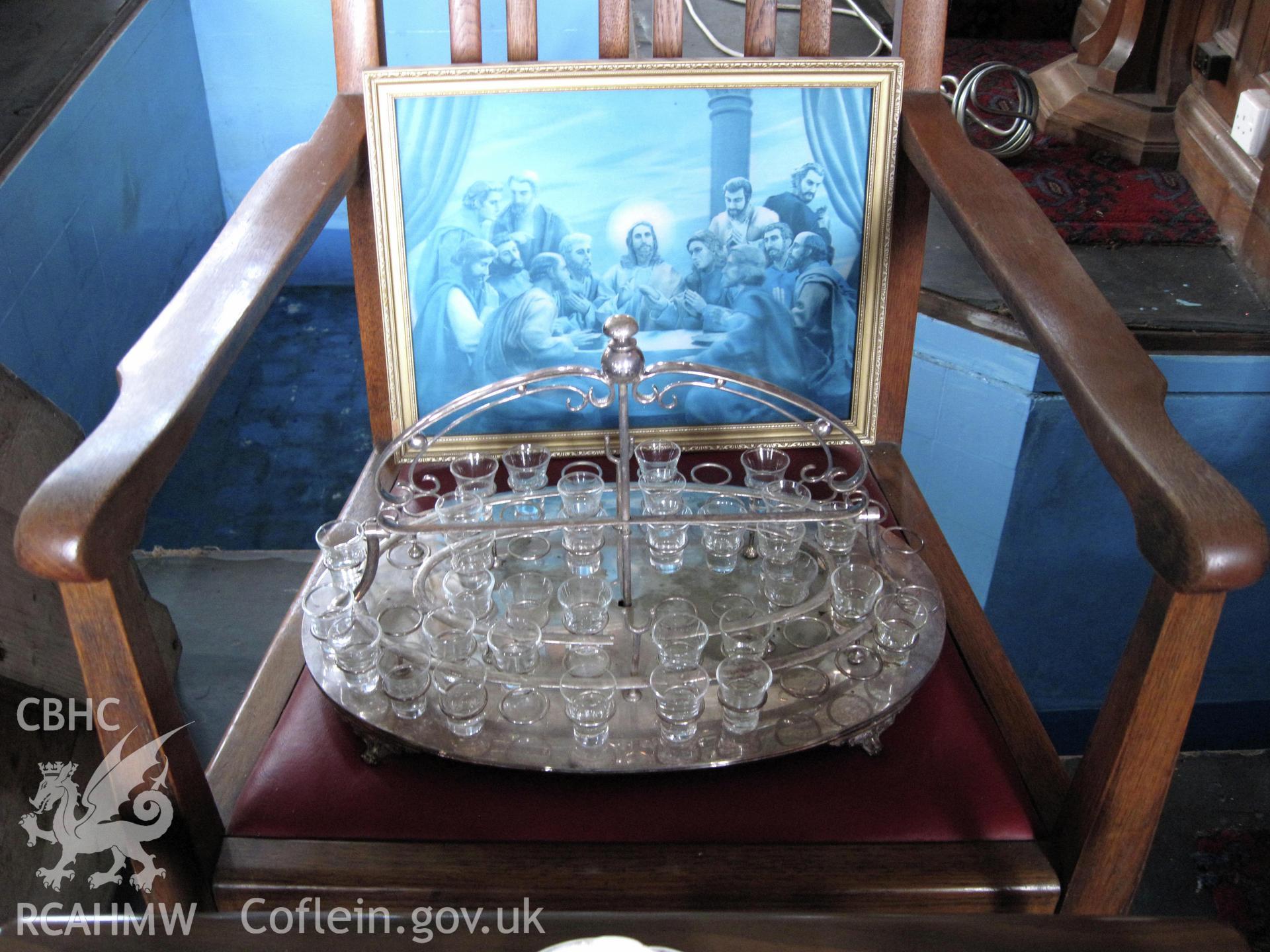 Detail of communion glasses
