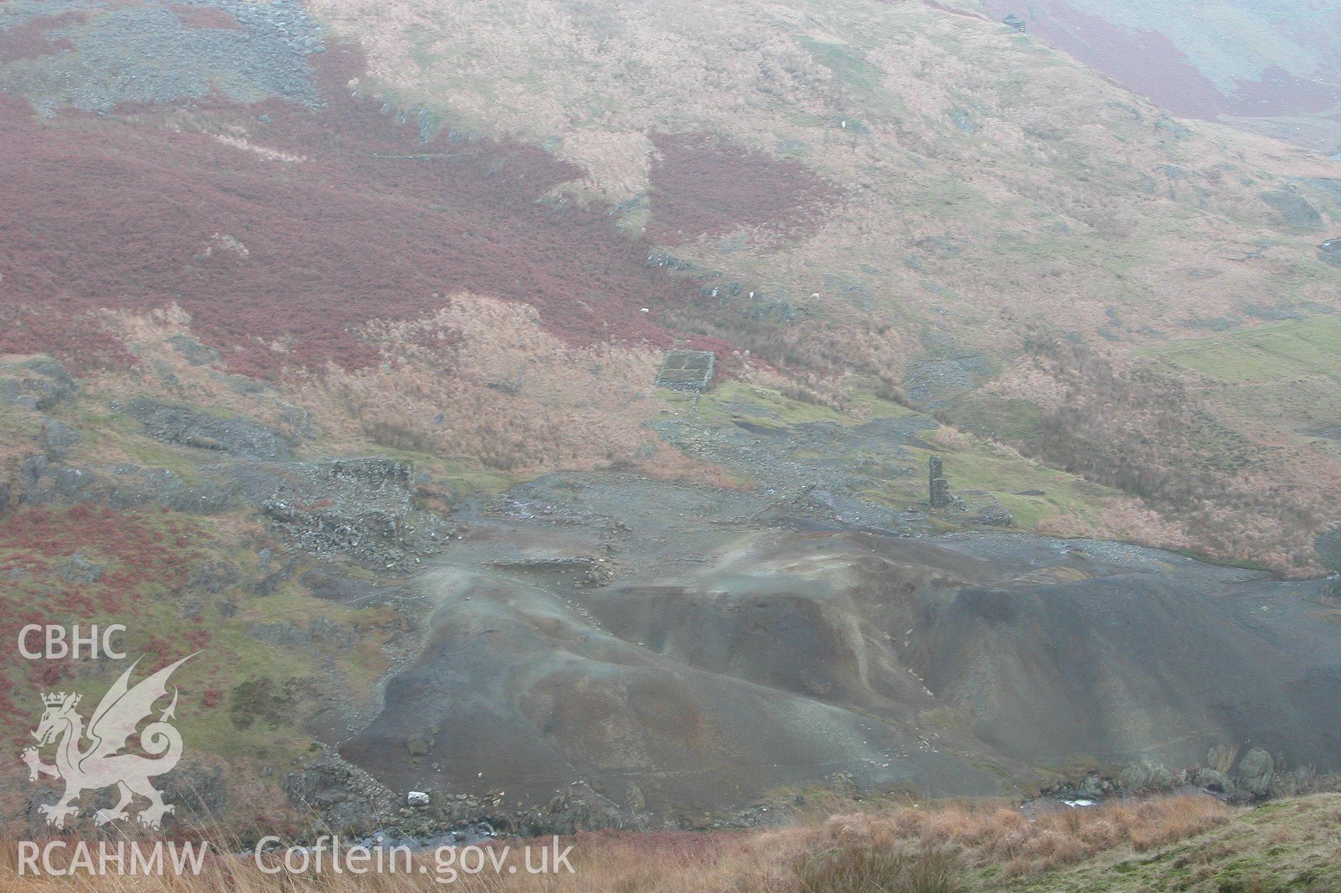 Digital photograph of Nant Y Garw Mine taken on 12/12/2003 by Cambrian Archaeological Projects during the Elan Valley 2003-4 Upland Survey