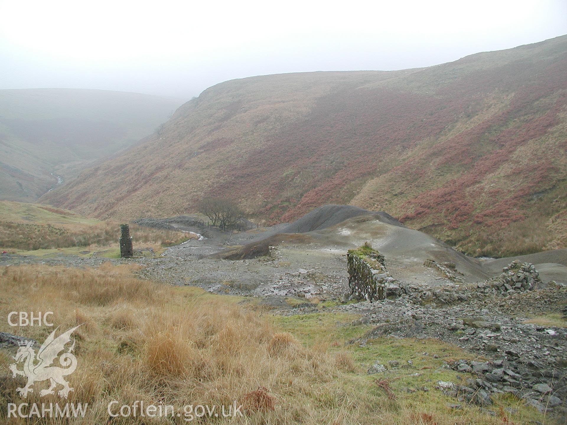 Digital photograph of Nant Y Garw Mine taken on 12/12/2003 by Cambrian Archaeological Projects during the Elan Valley 2003-4 Upland Survey