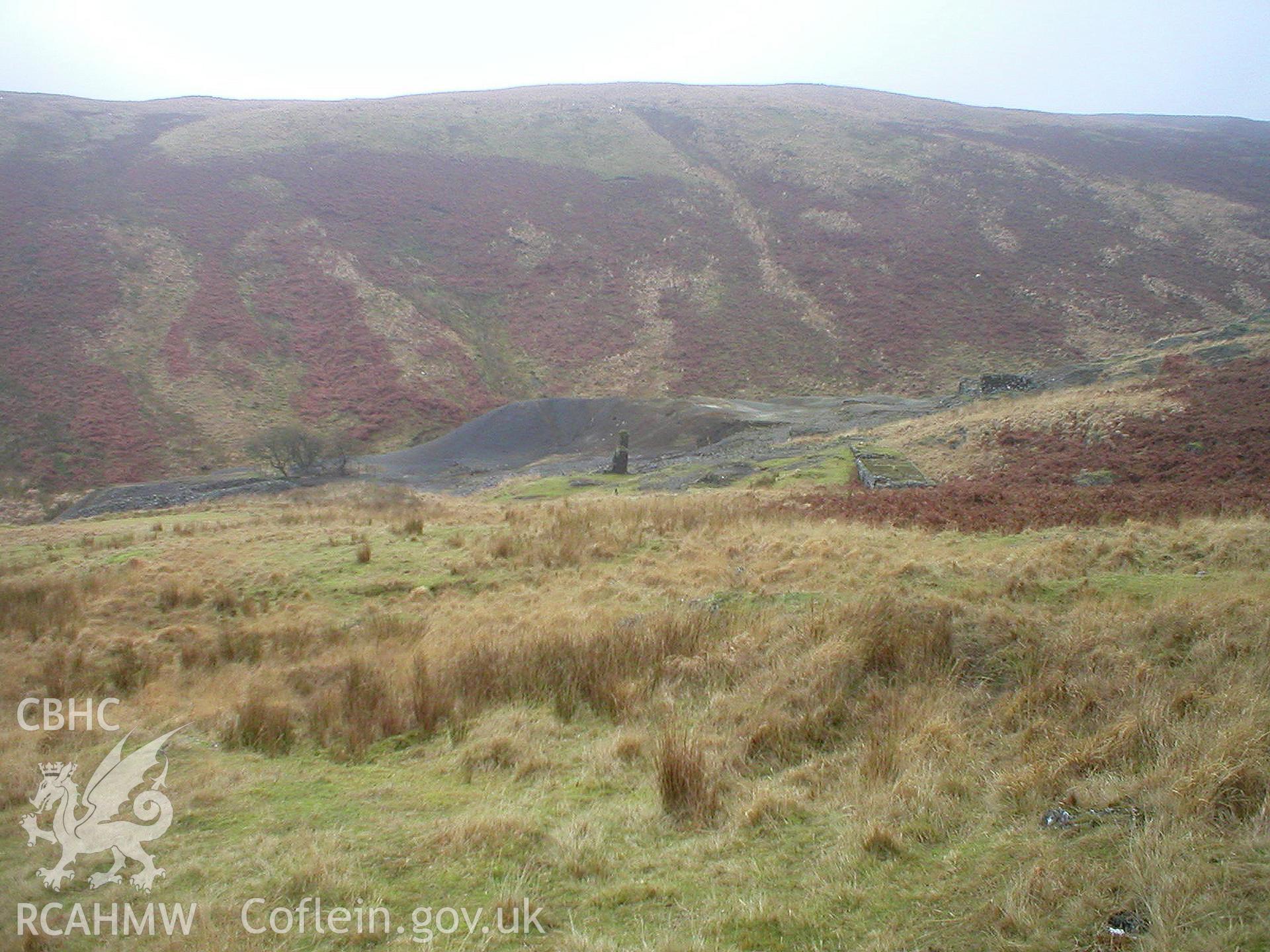 Digital photograph of Nant Y Garw Mine taken on 12/12/2003 by Cambrian Archaeological Projects during the Elan Valley 2003-4 Upland Survey