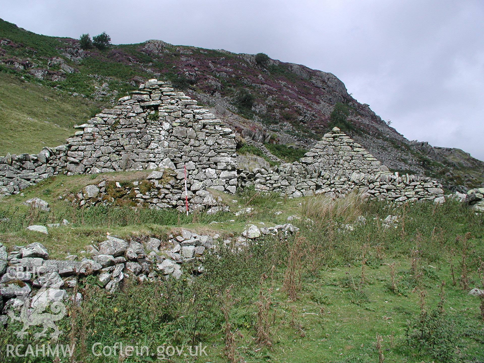 Digital photograph of Cwm Cowlyd Farmhouse taken on 14/08/2003 by Cambrian Archaeological Projects during the Eastern Snowdonia Upland Survey