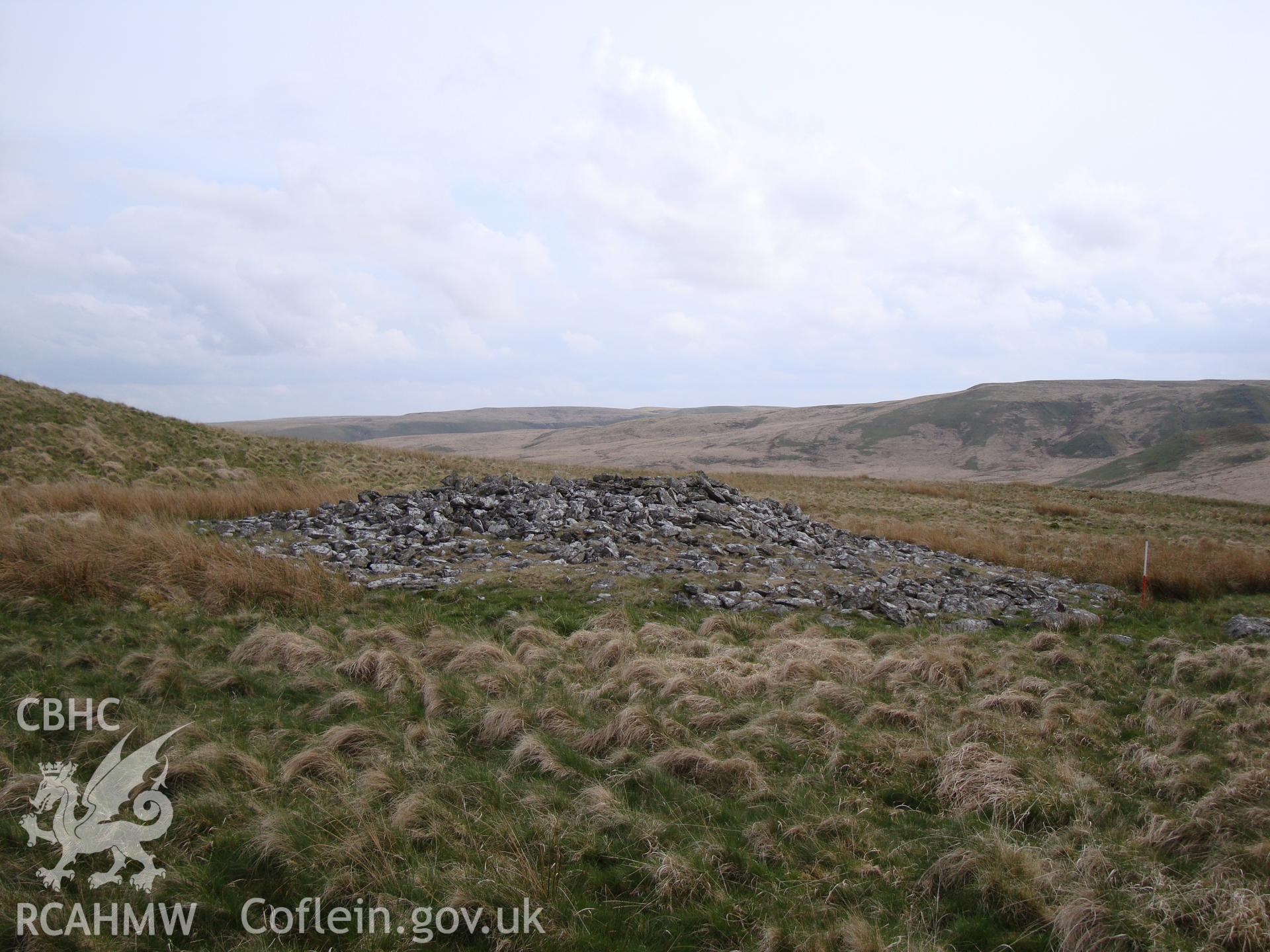 Bronze Age cairn, looking south.