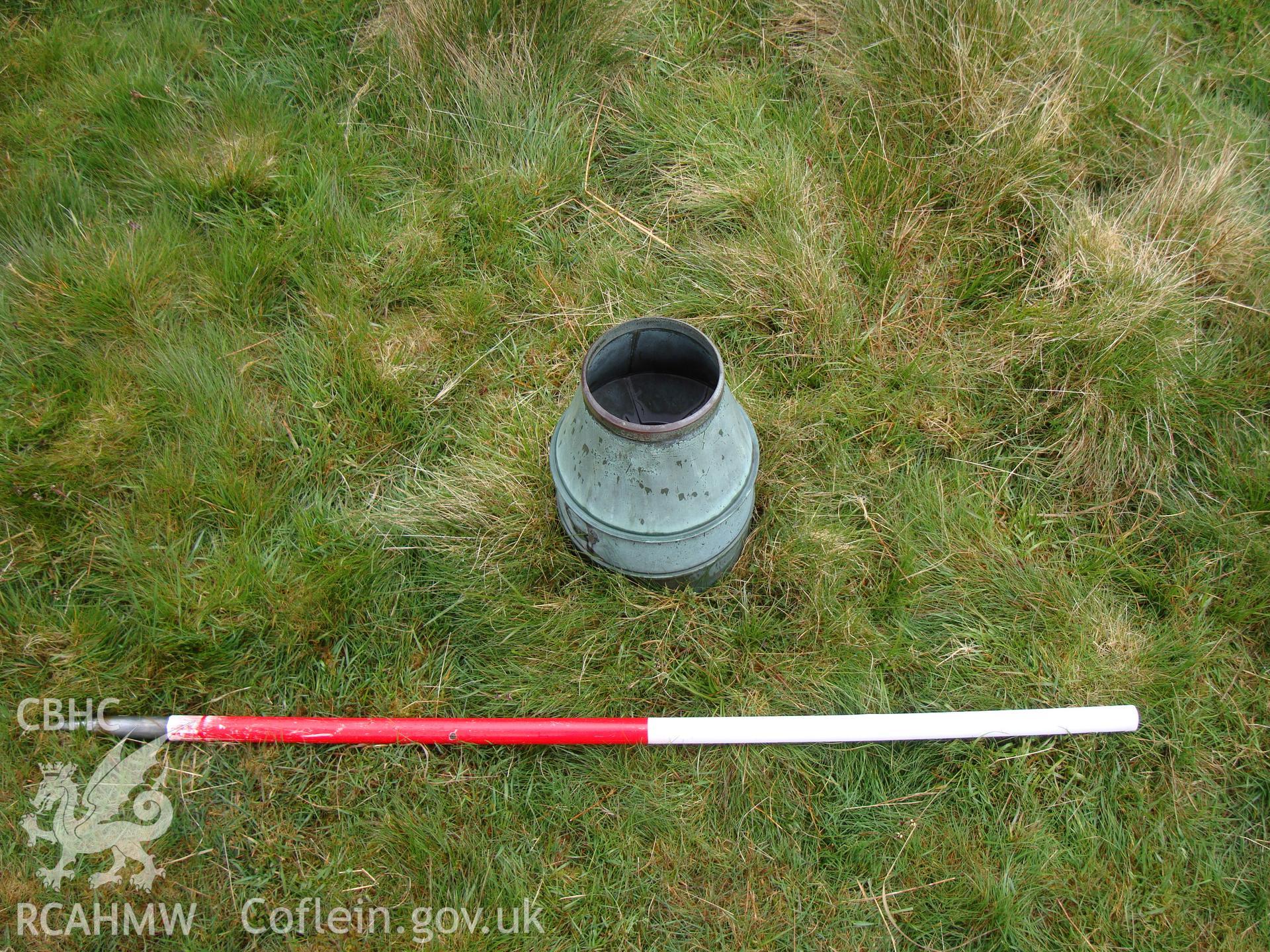 Detail of rain gauge.