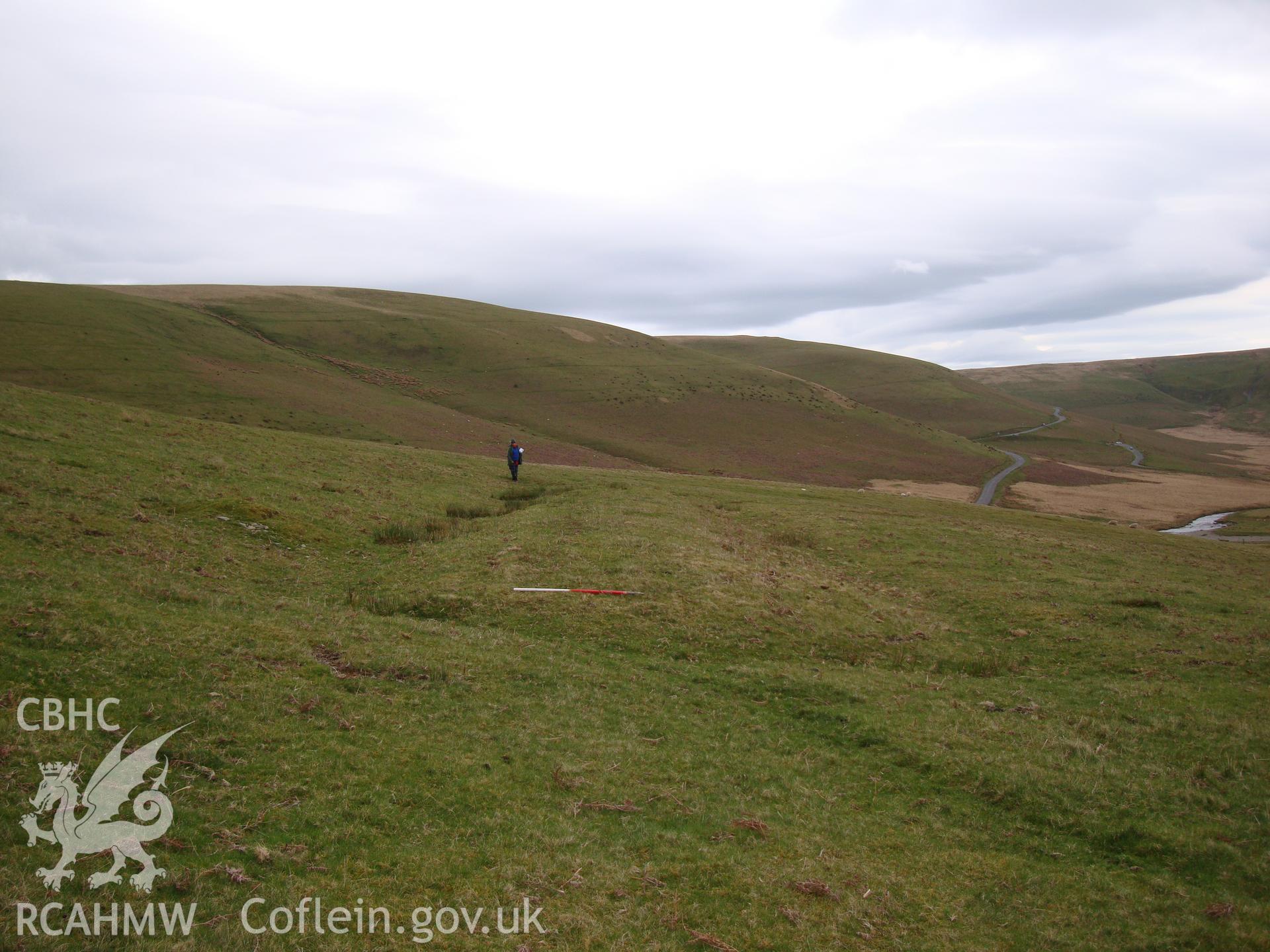 Pillow mound, looking east southeast.