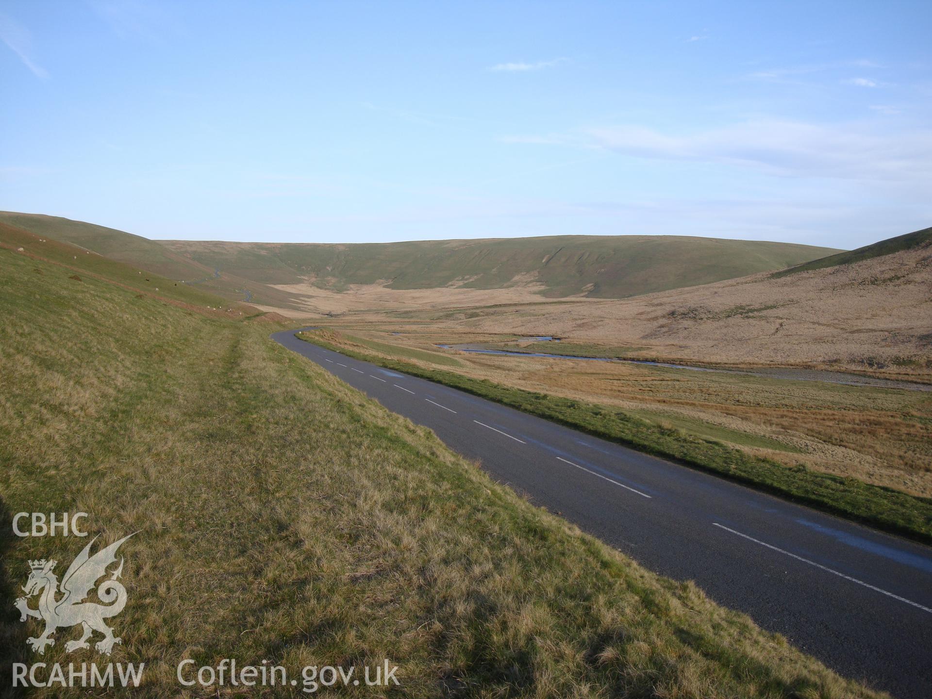 Road, looking southeast