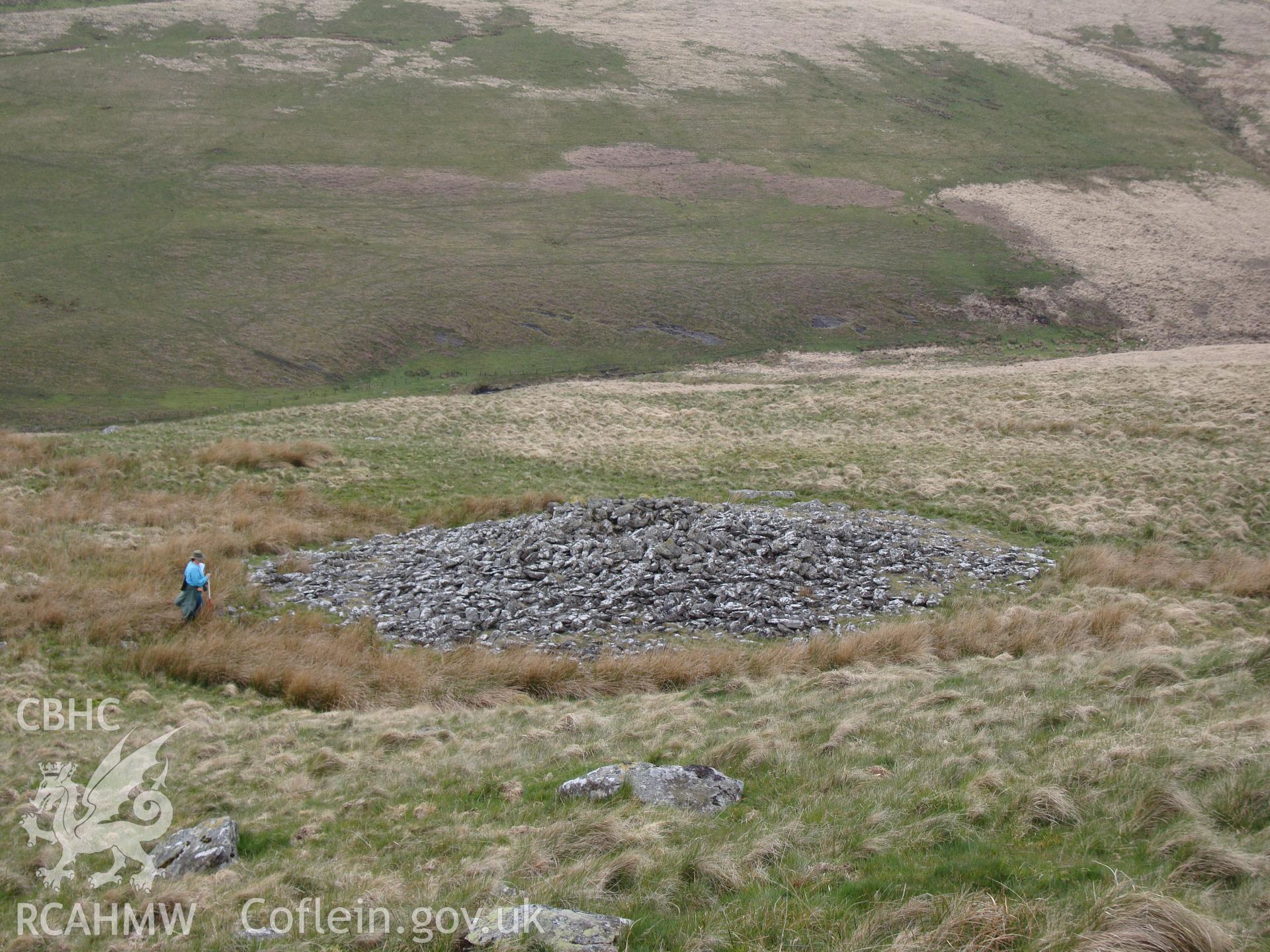 Bronze Age cairn, looking west northwest.