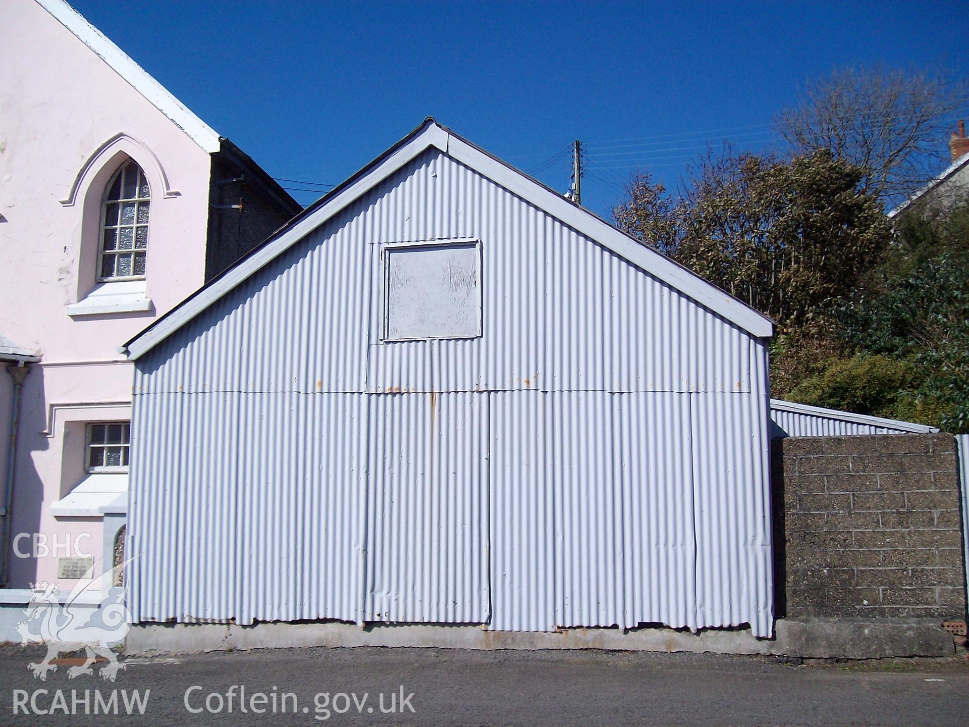 Digital image relating to Ebenezer Chapel Vestry, Goodwick, Pembrokeshire: exterior.