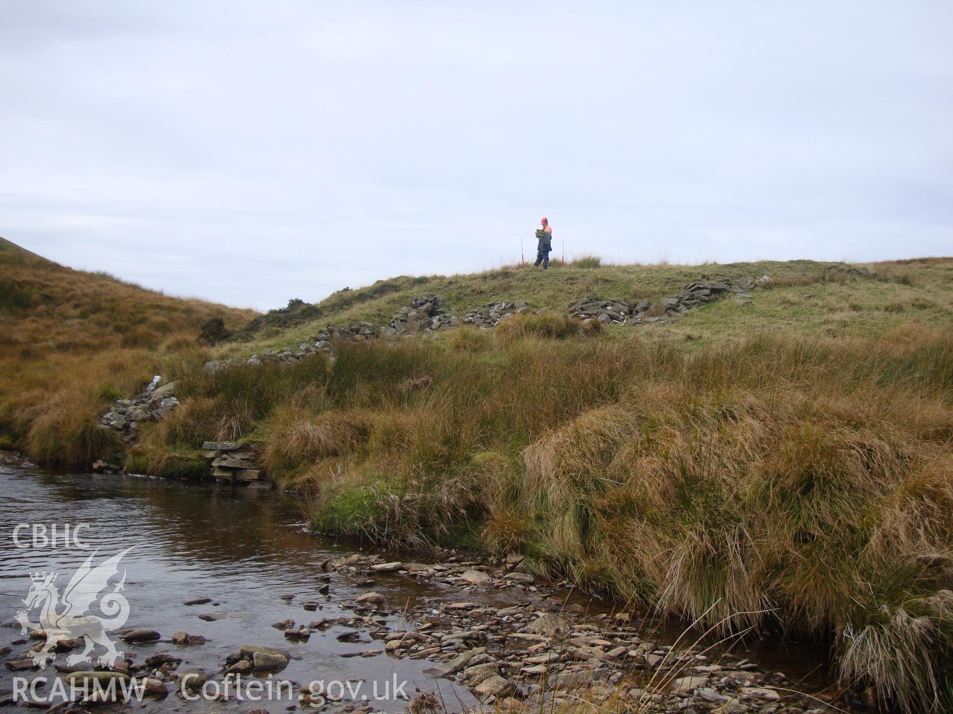 Sheep wash, looking northwest.