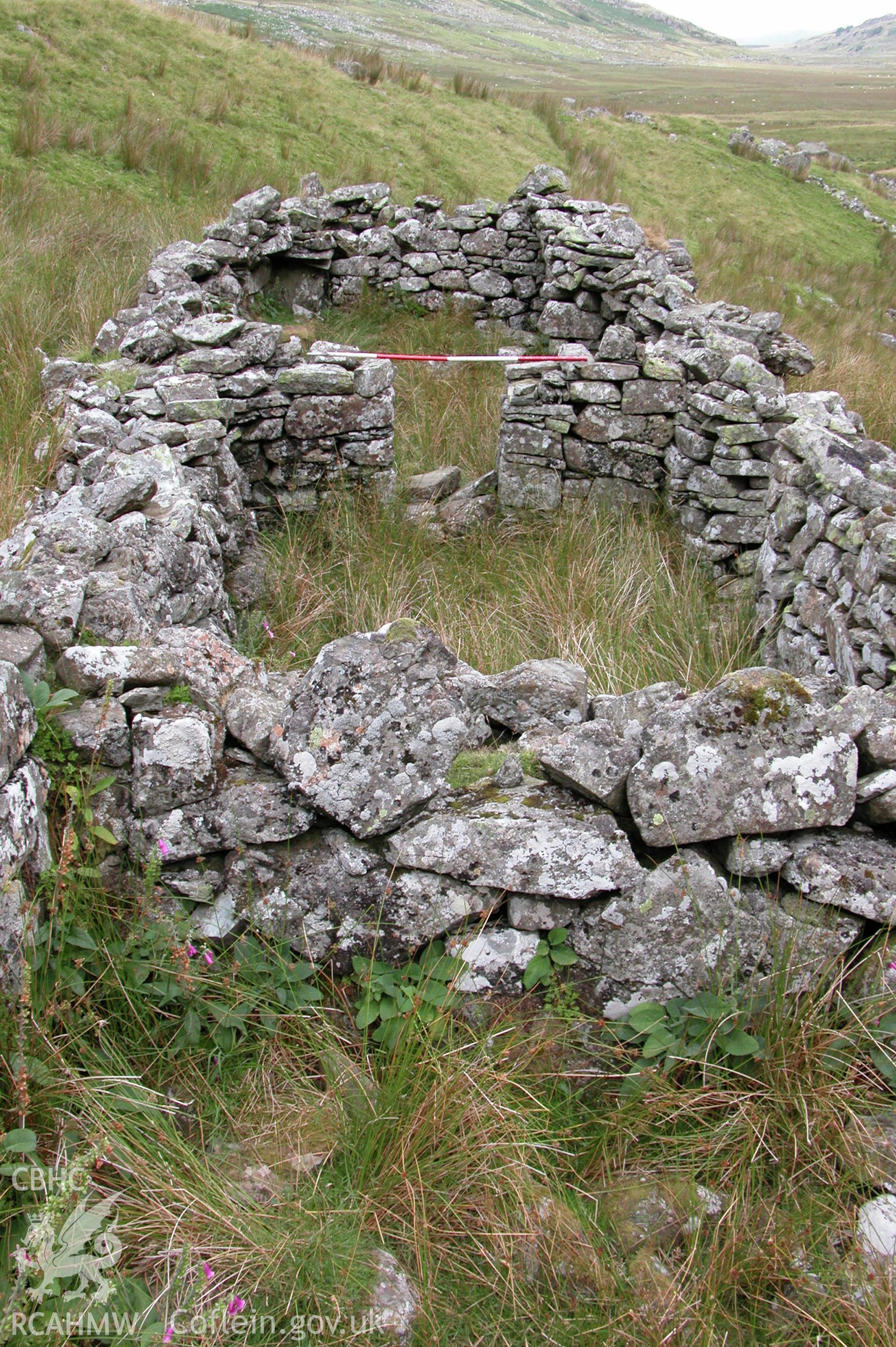 Digital photograph of Cwm Eigiau Farmhouse taken on 09/09/2003 by Cambrian Archaeological Projects during the Eastern Snowdonia Upland Survey