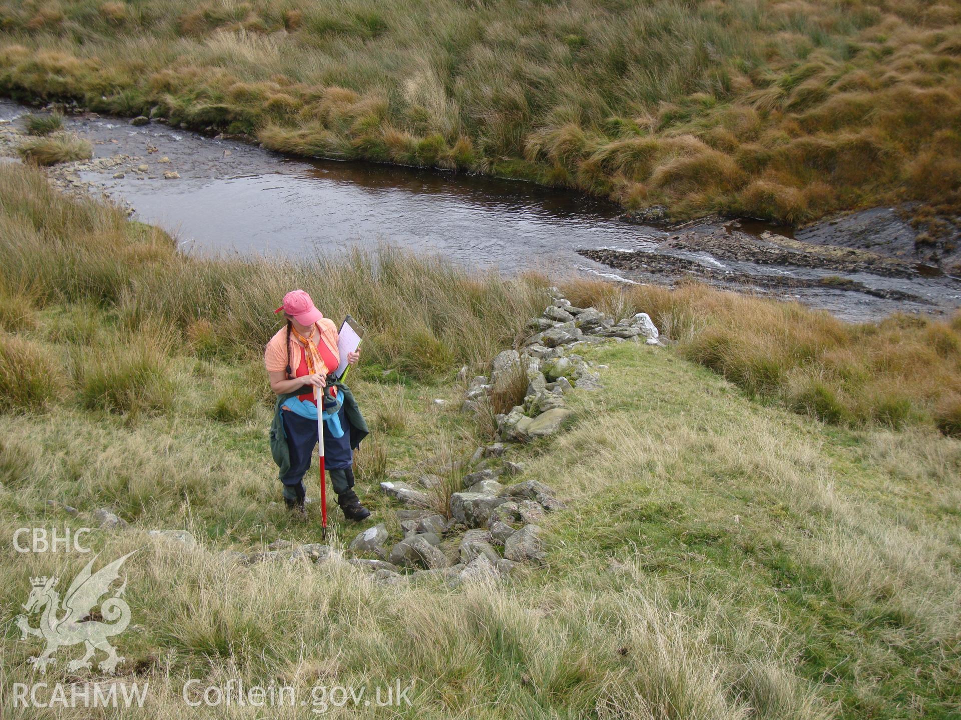 Part of the sheep wash, looking east southeast.