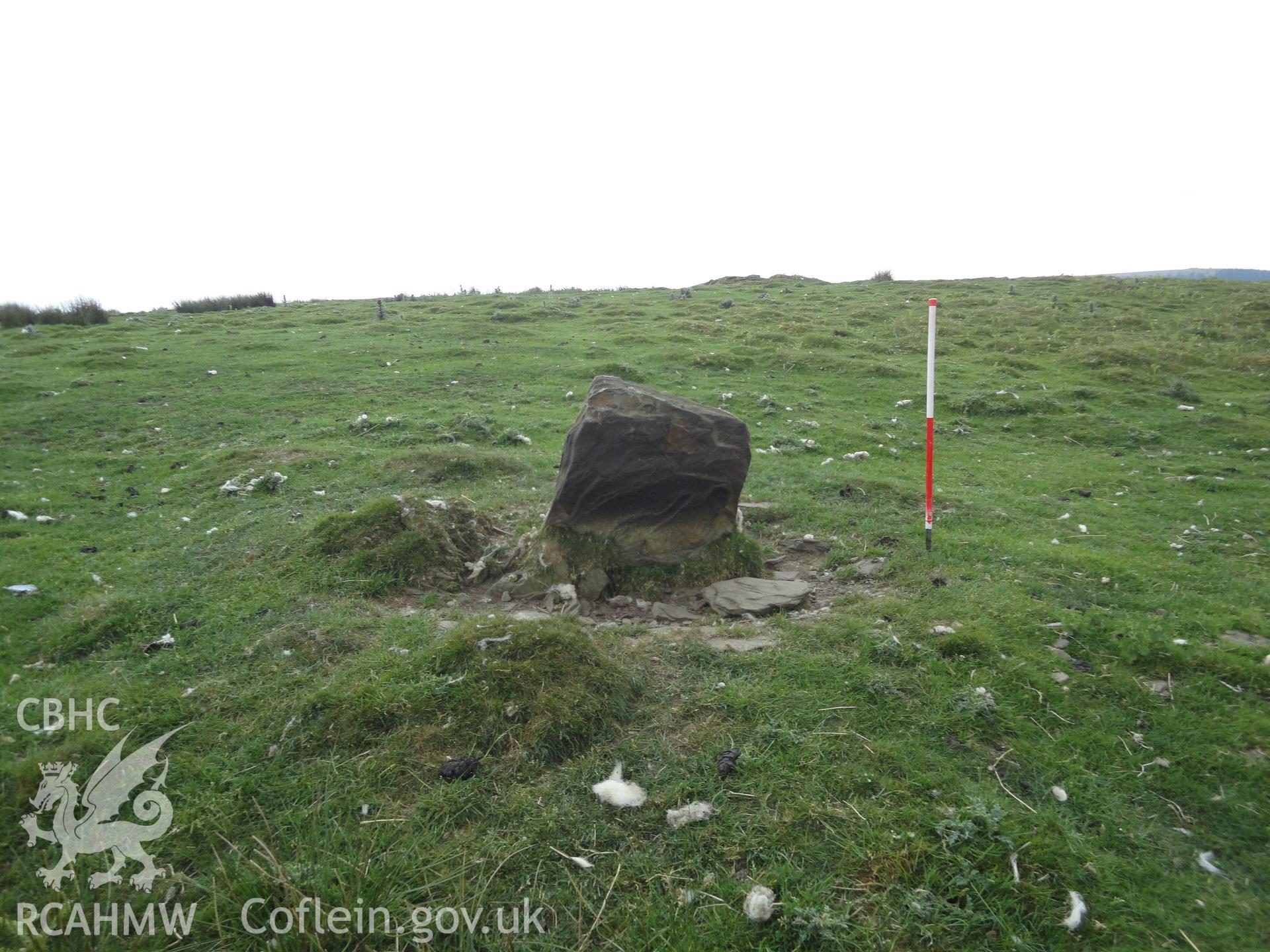 Upright stone, looking east southeast.
