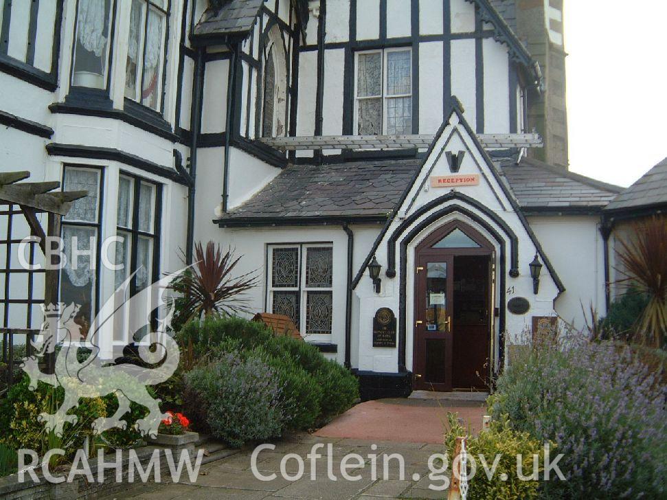 Colour photograph showing The Grange Hotel prior to the fire of 2008, produced by JP Architects.