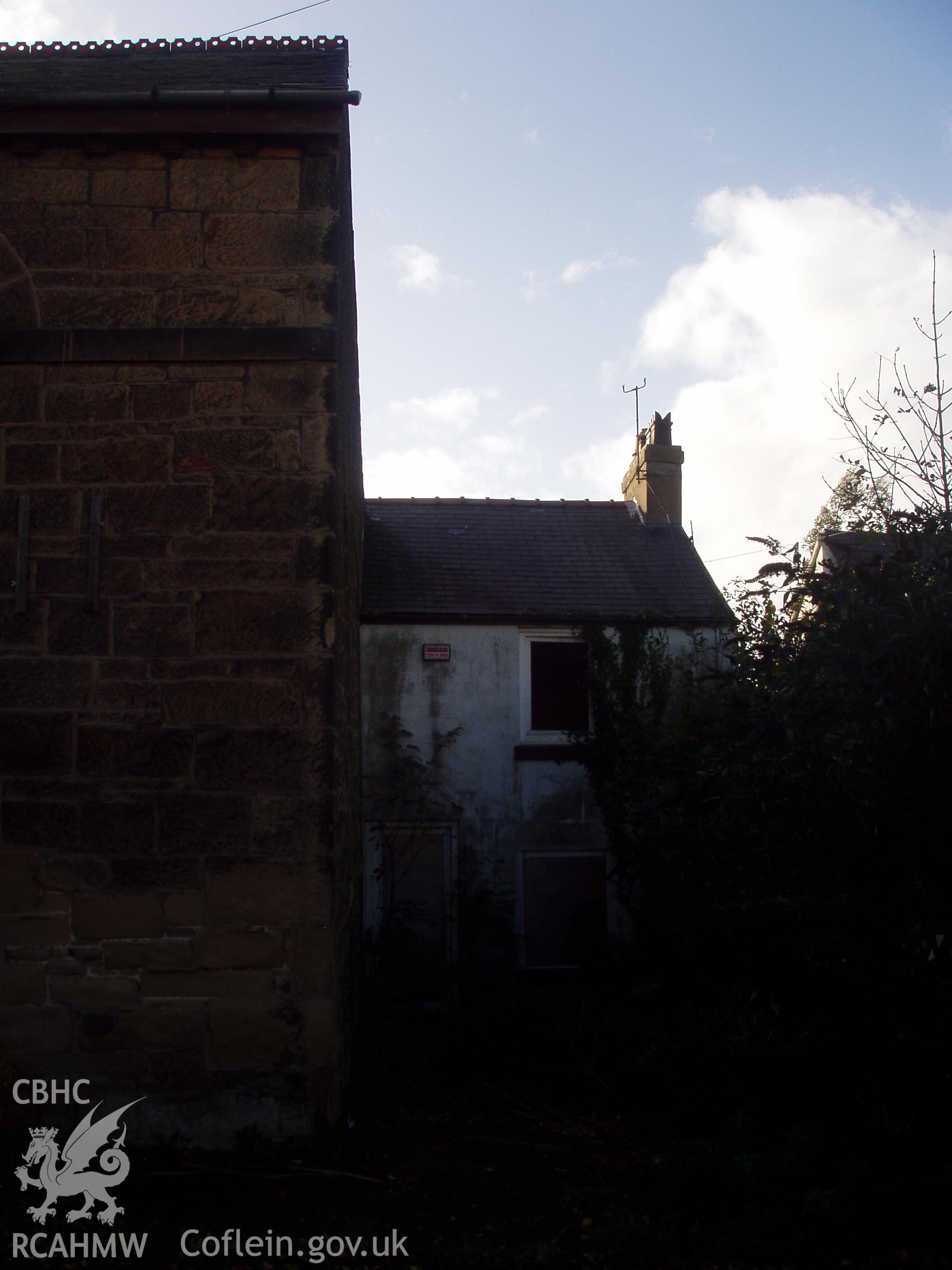 Bryn Seion Chapel, digital colour photograph showing exterior, chapel house.