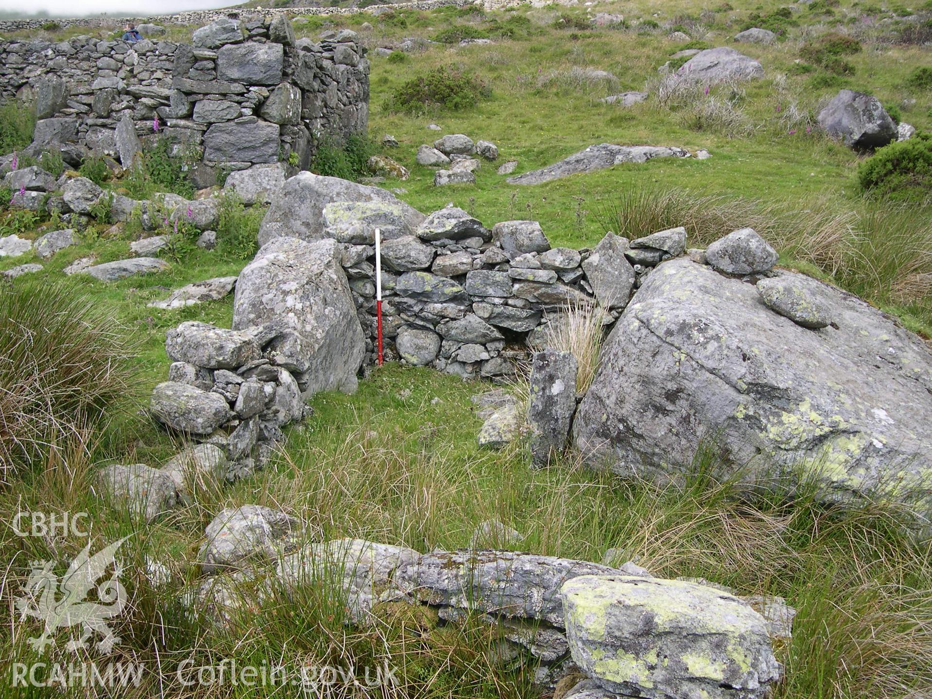 Digital photograph of Ffrith-y-bont Farmstead II from the North-west. Taken on 02/07/04 by A. Lane during the Eastern Snowdonia (Central) Upland Survey.