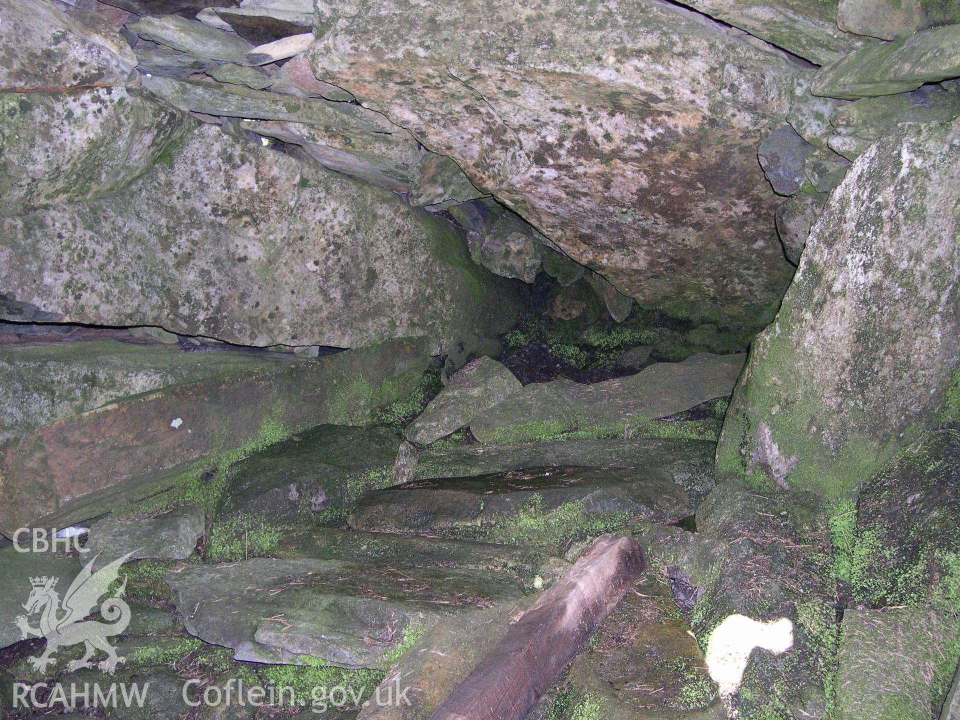 Digital photograph of Foel-fras Shelter I from the West. Taken on 16/06/04 by A. Lane during the Eastern Snowdonia (Central) Upland Survey.