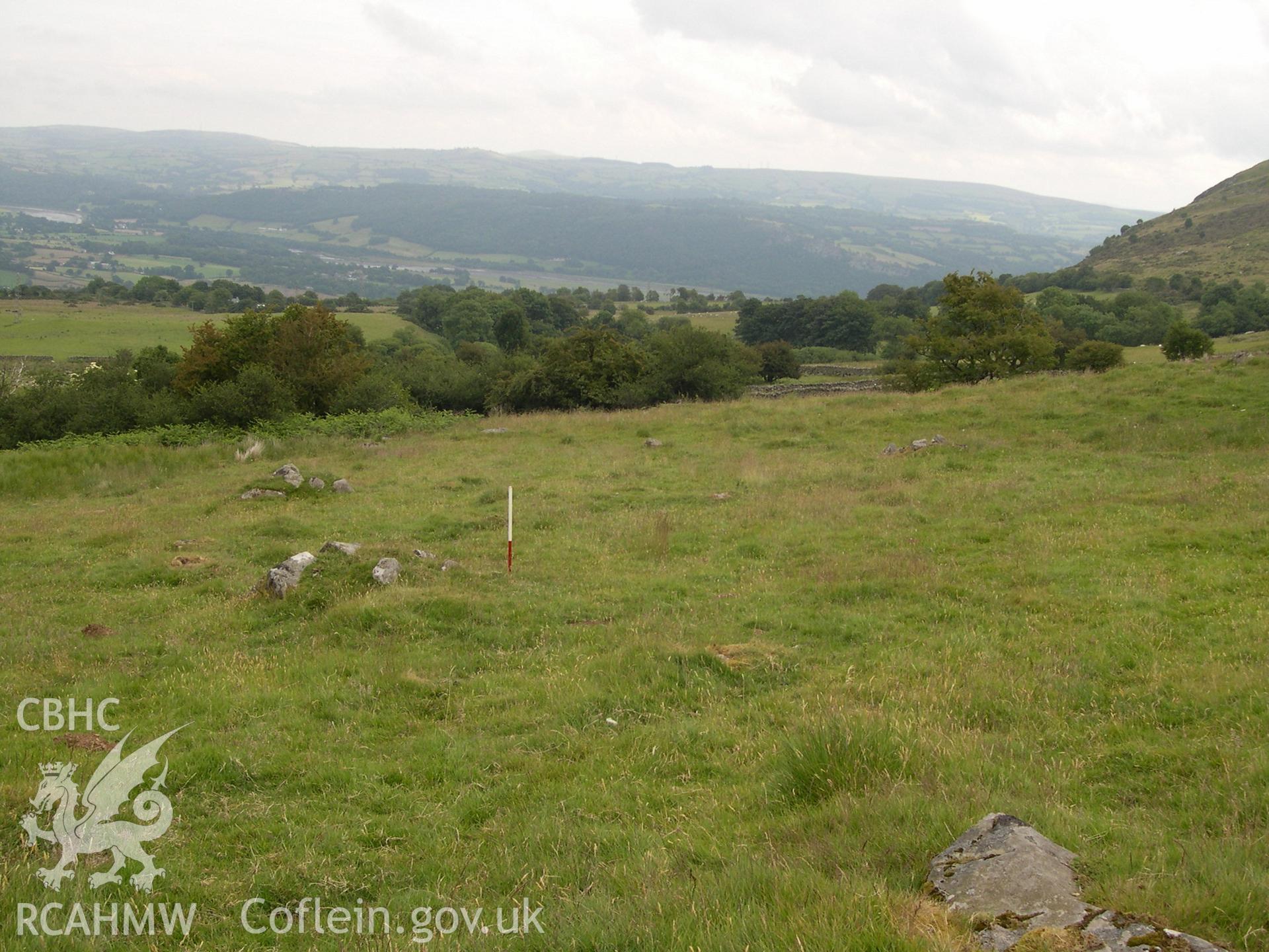 Digital photograph of Pen-y-gaer (N) Field System from the North-east. Taken on 01/07/04 by A. Lane during the Eastern Snowdonia (Central) Upland Survey.