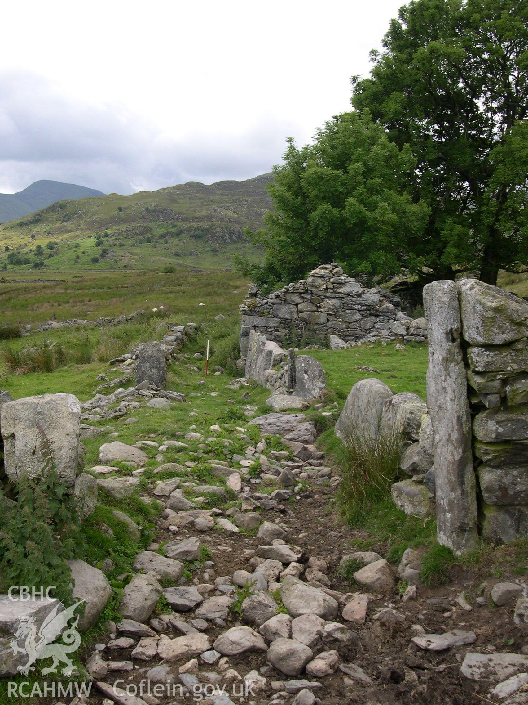 Digital photograph of Ffrith-y-bont Farmstead I from the South-west. Taken on 02/07/04 by A. Lane during the Eastern Snowdonia (Central) Upland Survey.