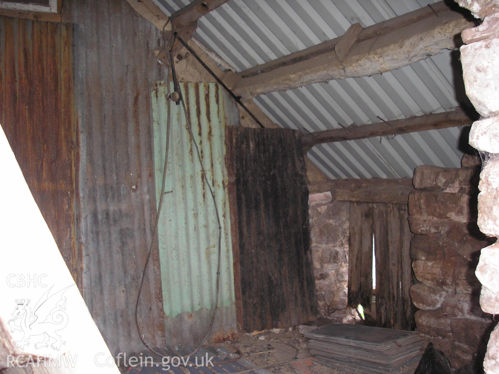 Interior of barn