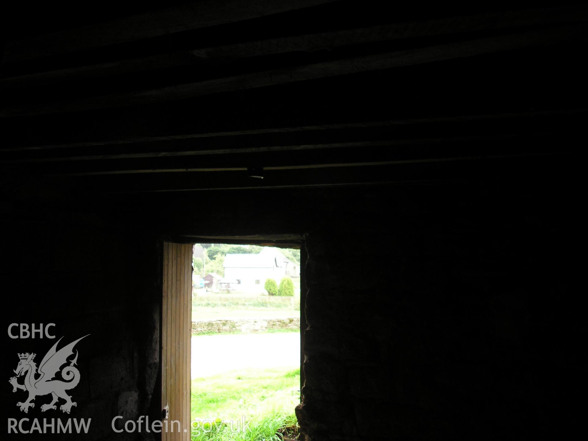 Interior of barn