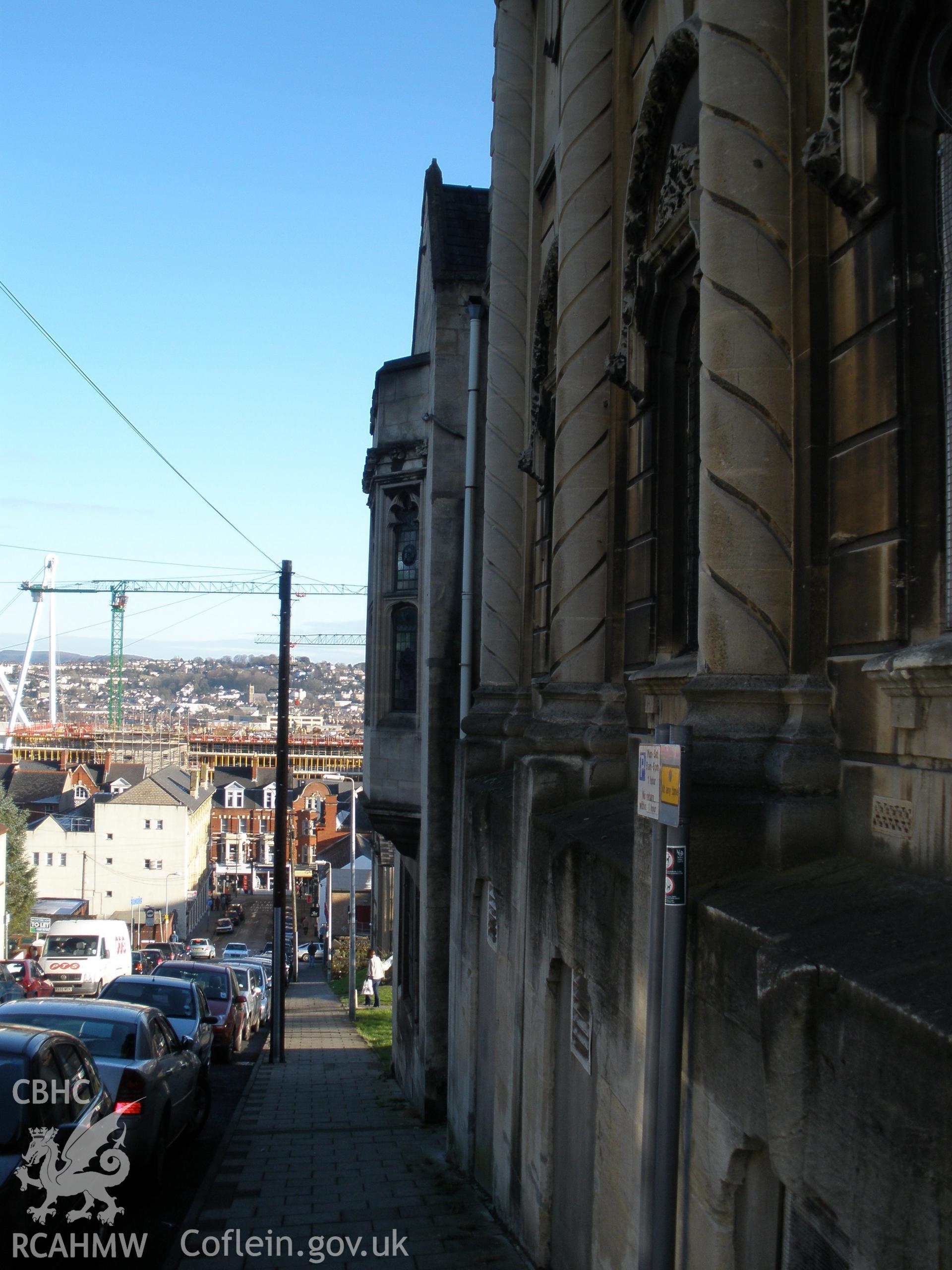 View of North Elevation - with view of Newport