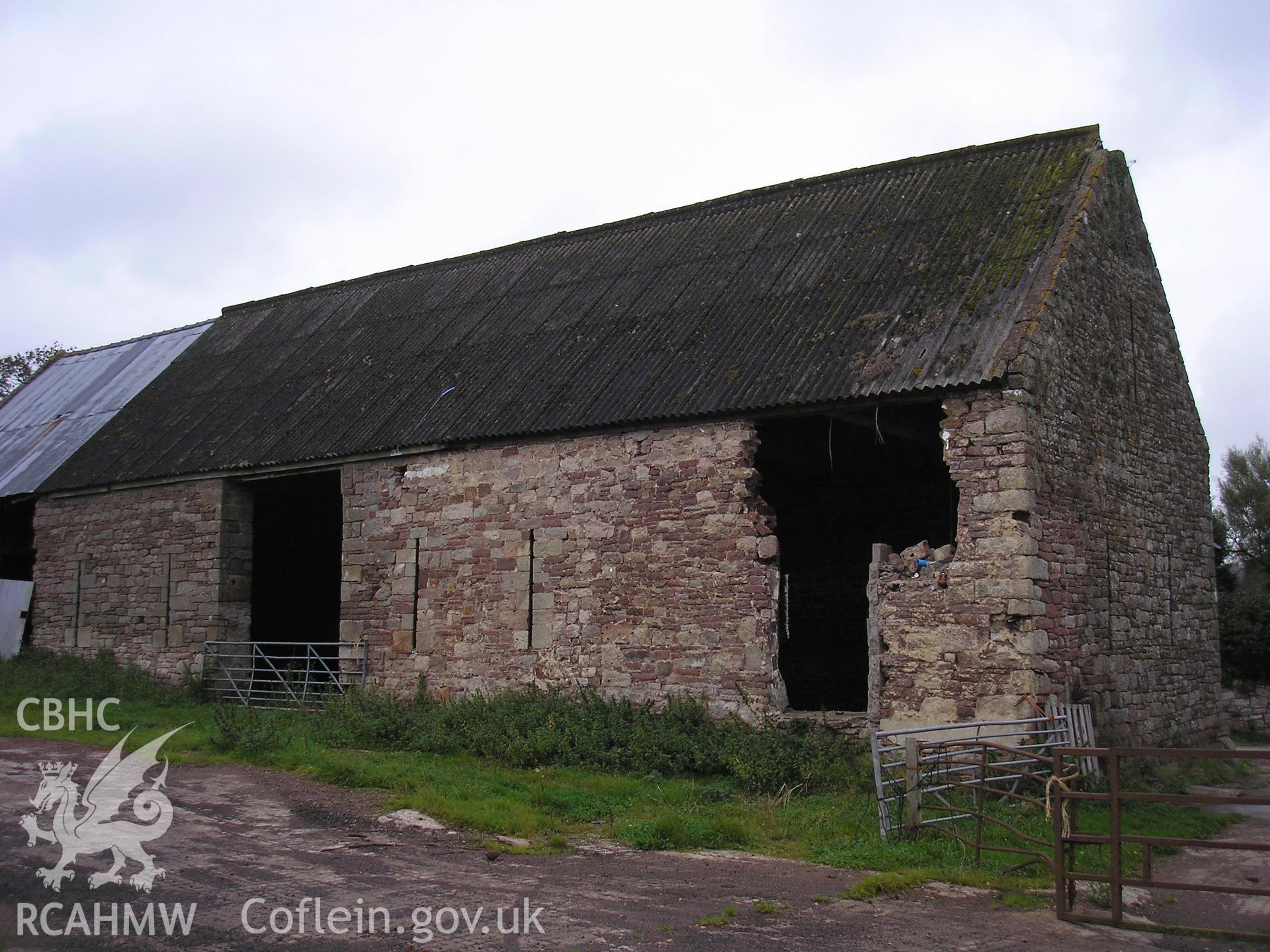 Exterior of barn