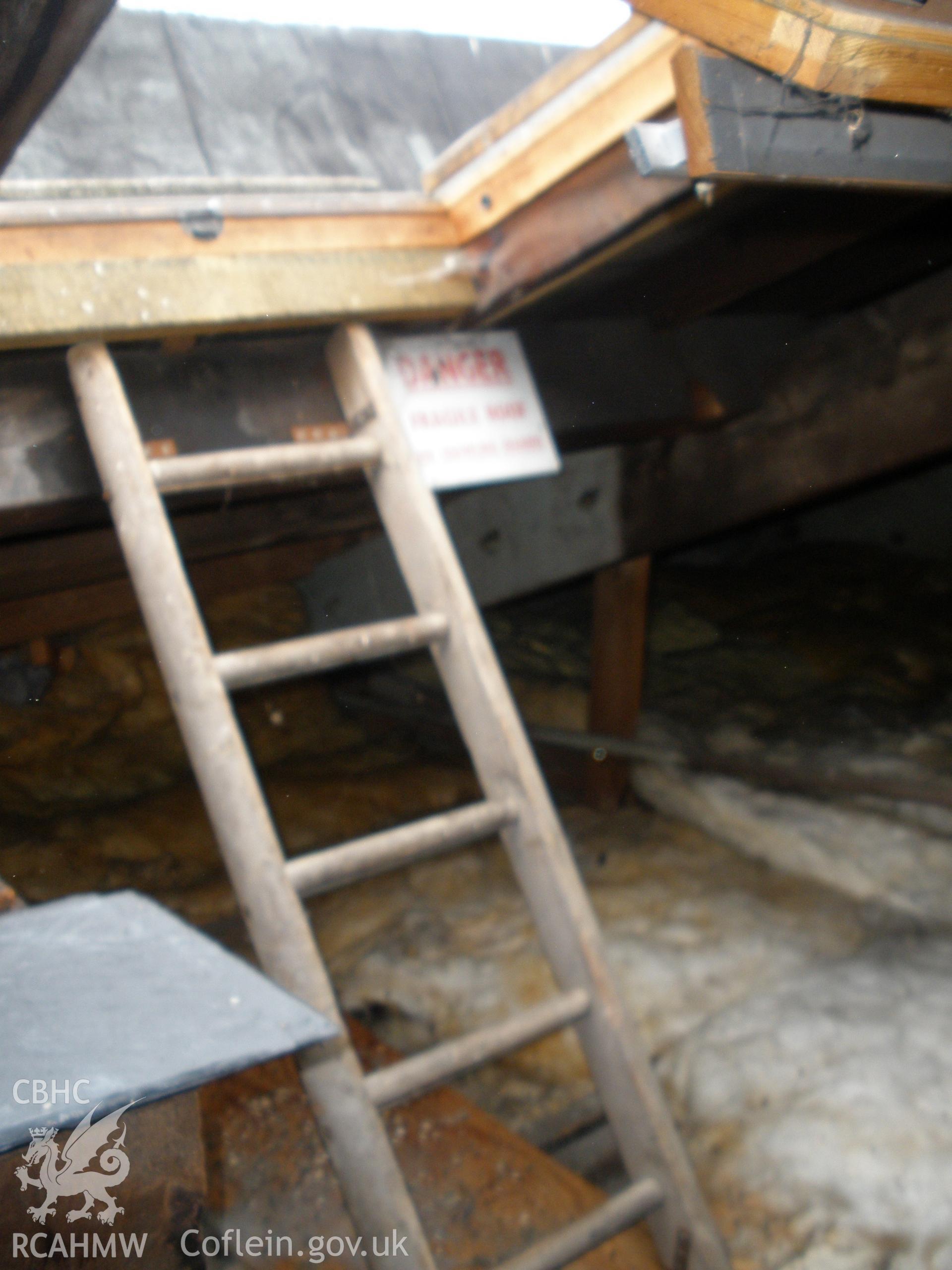 View of roof and loft - interior dormer window