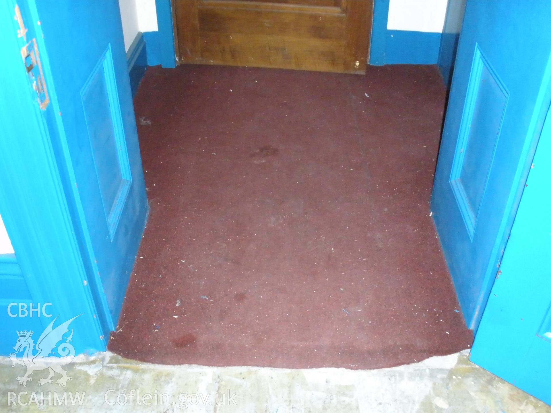 View of ground floor interior - carpet and doors