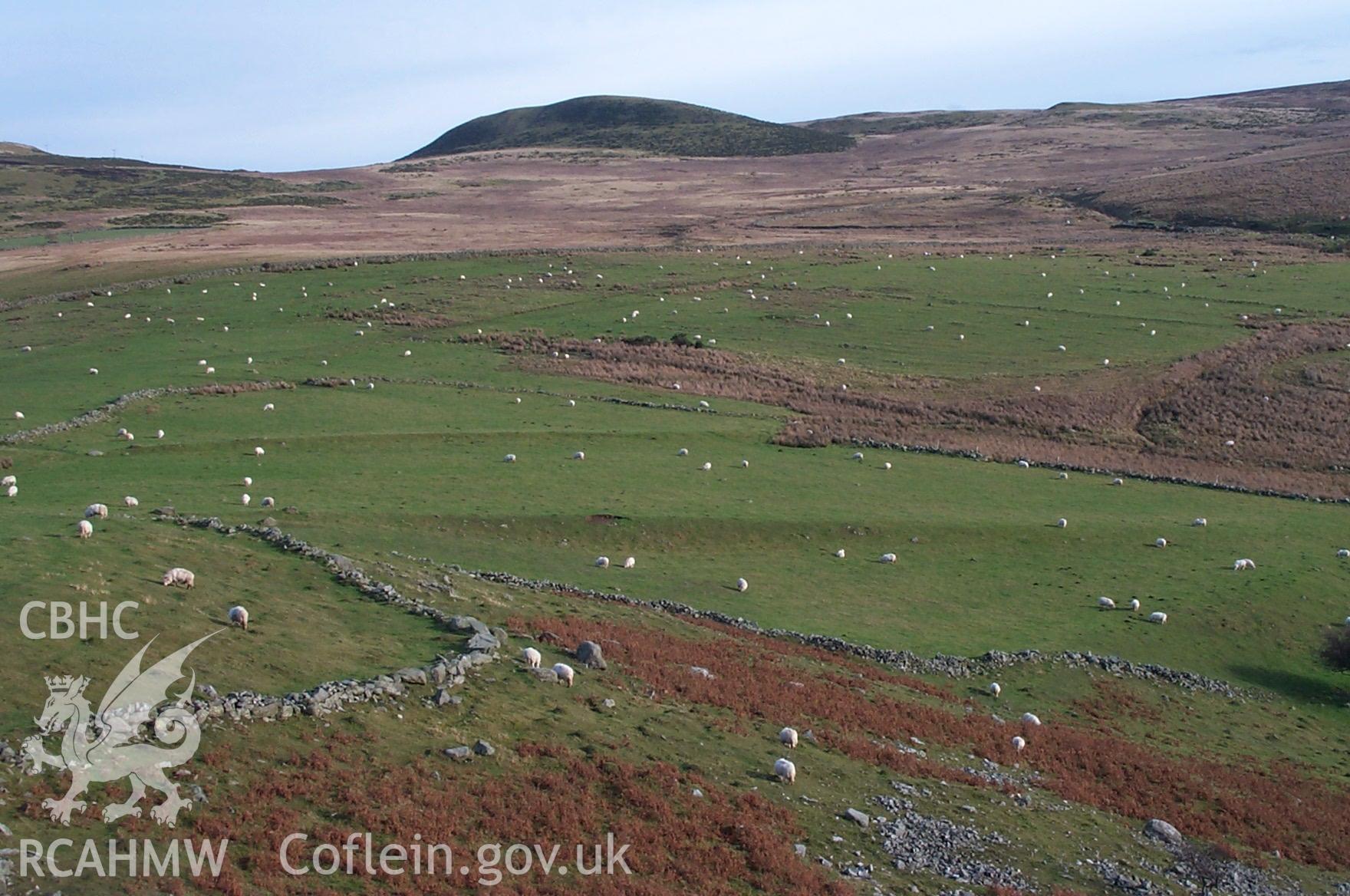 Digital photograph of Maes-y-bryn Lynchets from the East. Taken by P. Schofield on 22/11/2003 during the Eastern Snowdonia (North) Upland Survey.