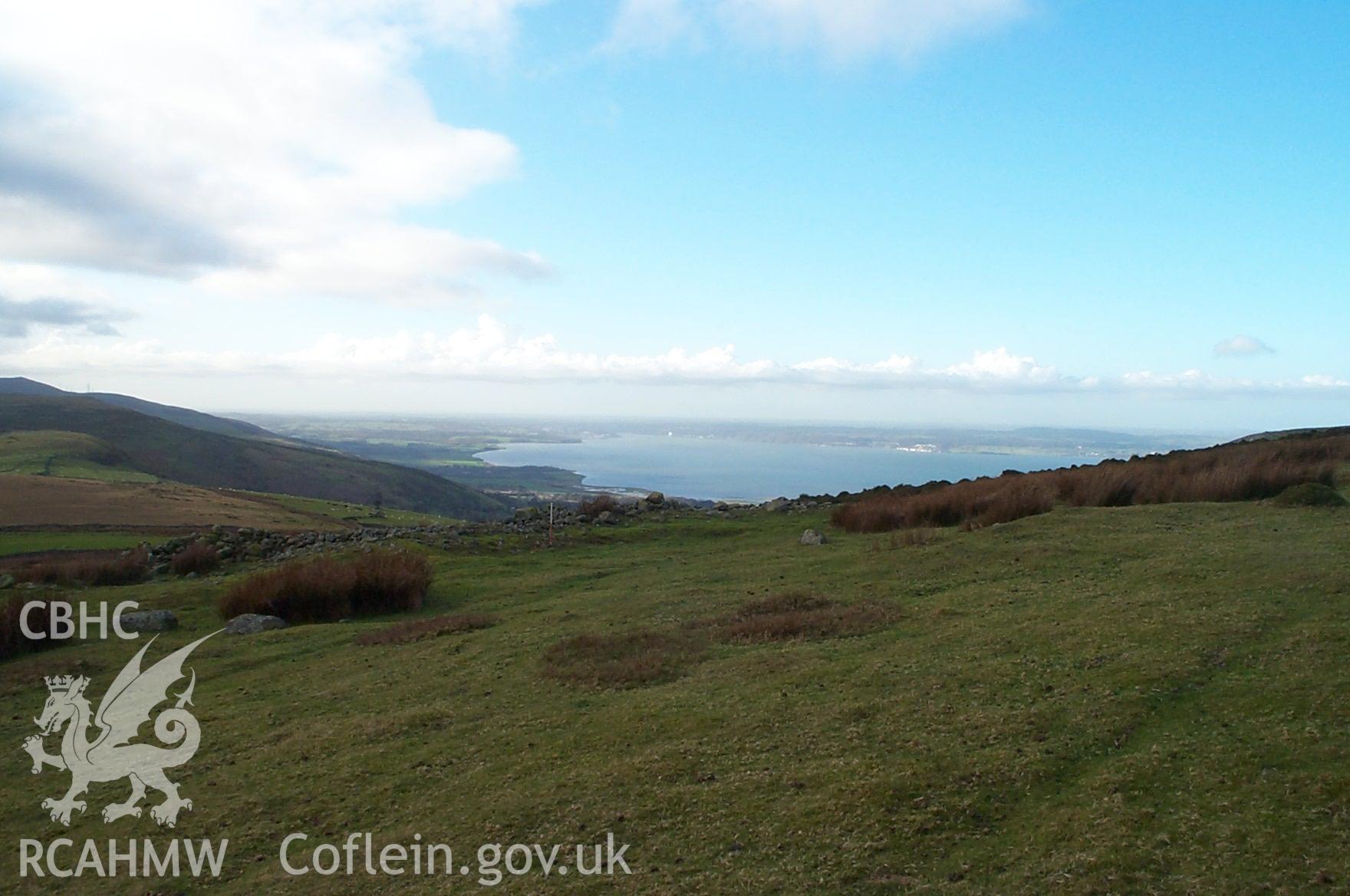 Digital photograph of Clip Yr Orsedd Enclosure from the West. Taken by P. Schofield on 27/11/2003 during the Eastern Snowdonia (North) Upland Survey.
