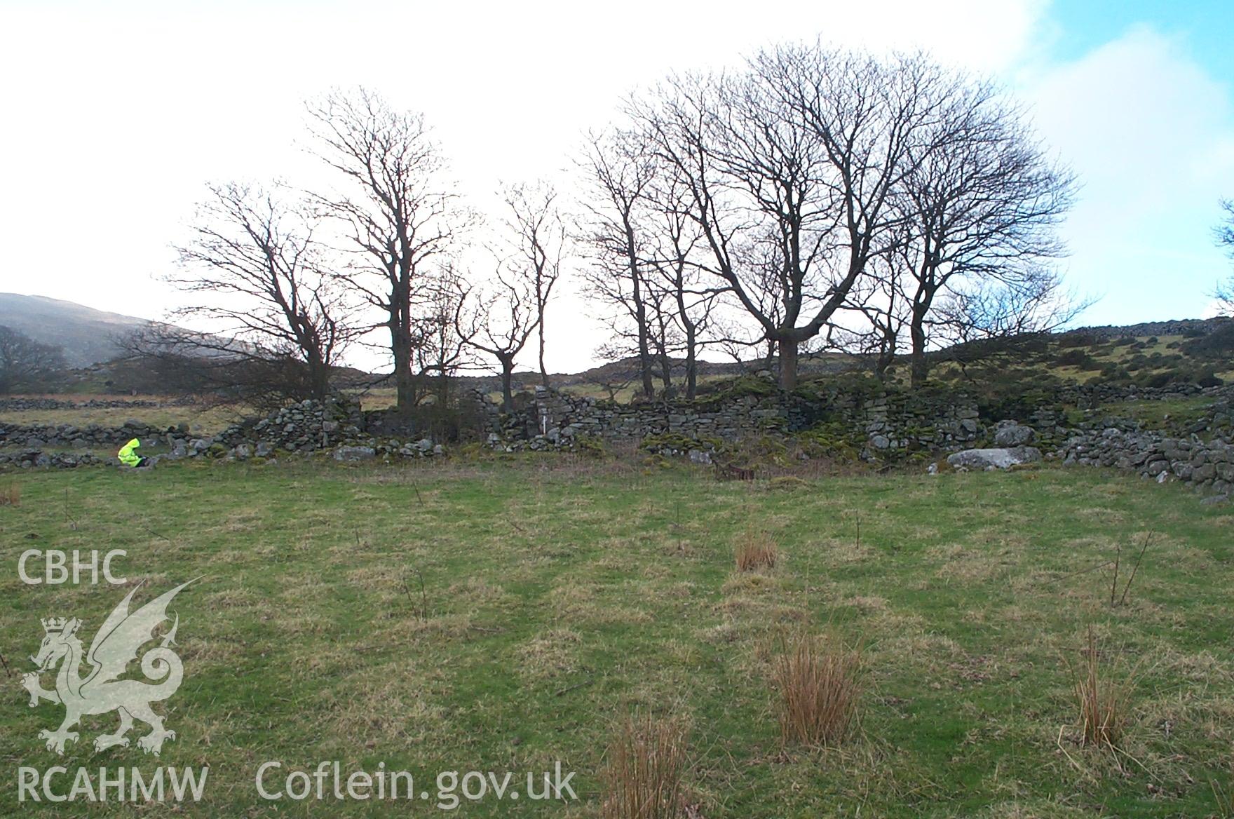 Digital photograph of Ffriddlys Farmstead I from the North. Taken by P. Schofield on 19/02/2004 during the Eastern Snowdonia (North) Upland Survey.