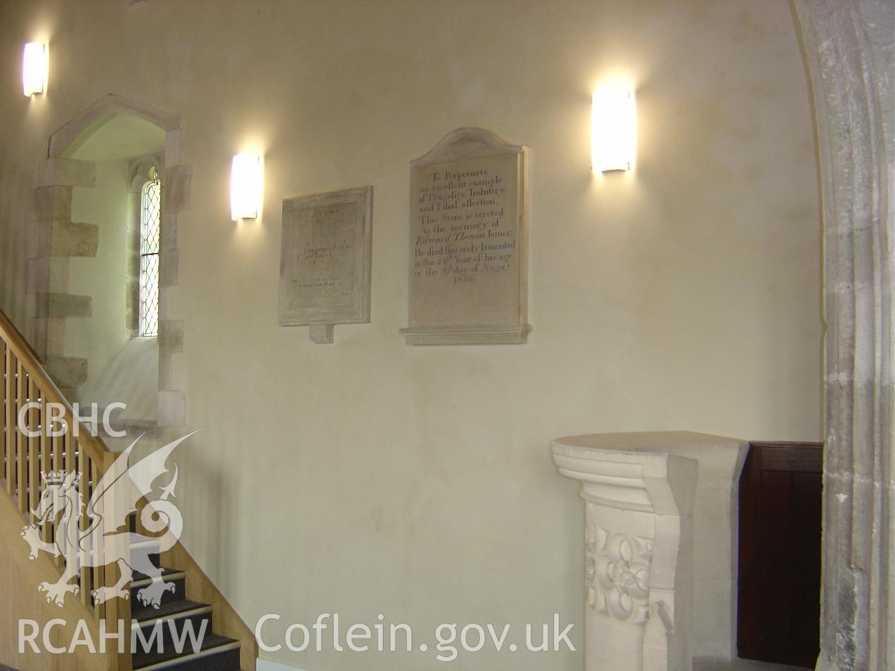 Interior view at Tythegston Church, taken by Care Design, April 2010.