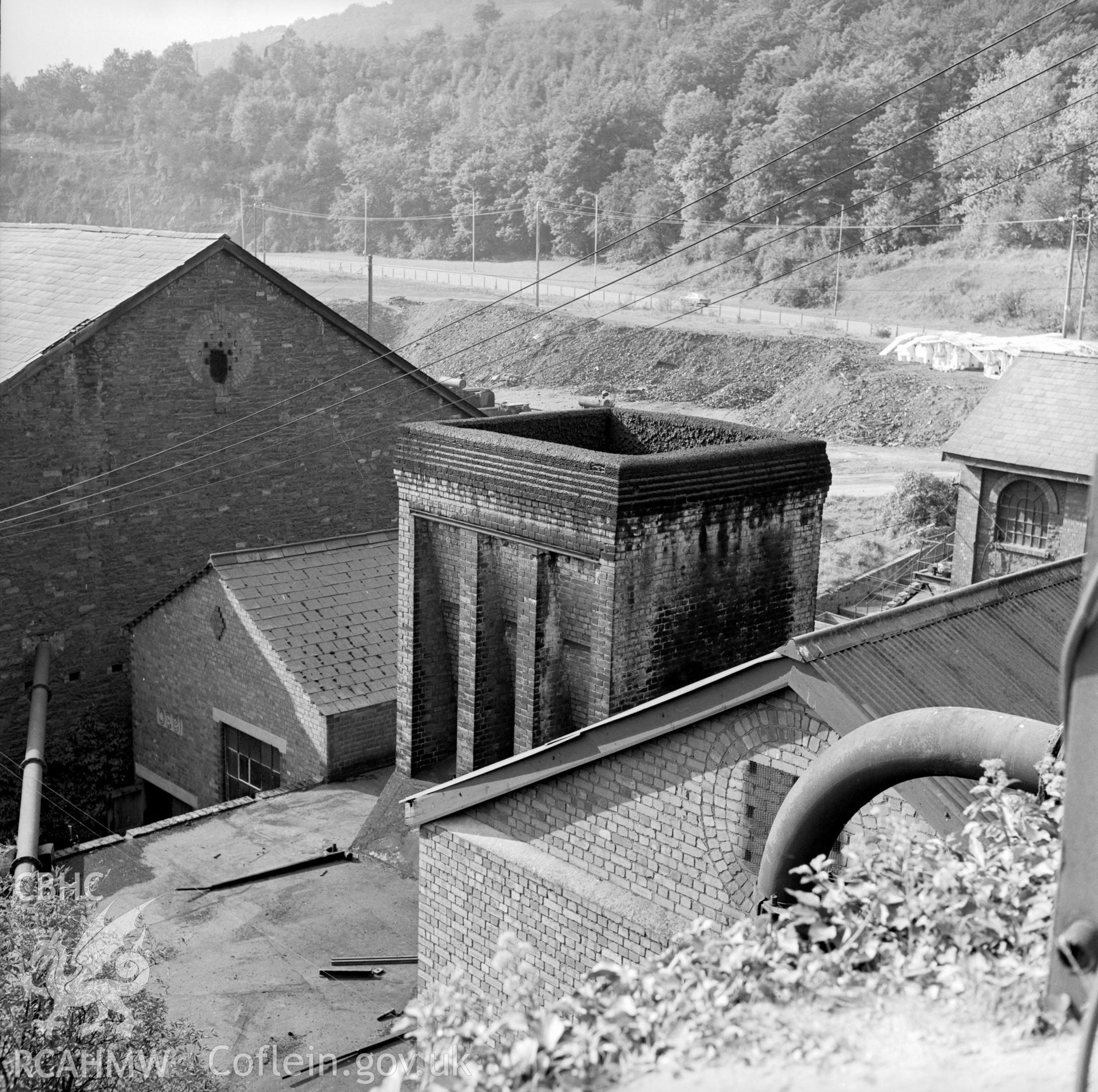 North Celynen Colliery. Brick built stack for Sirocco fan (Cornwell ref: 21). NA/MM/91/121e