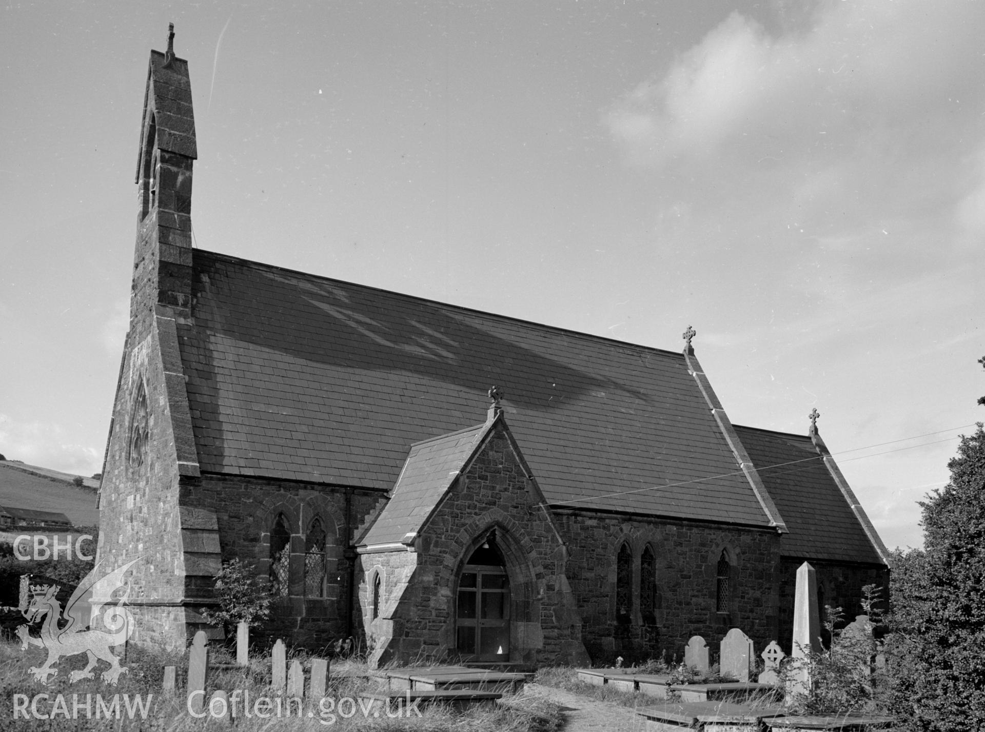 Exterior: from the SW