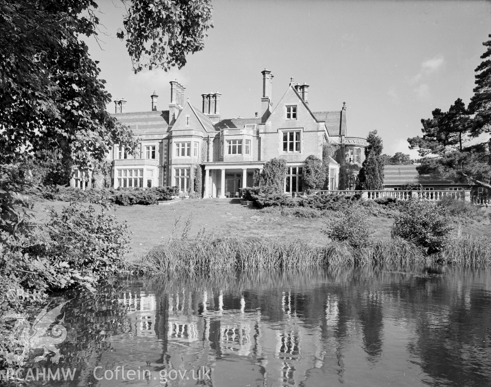 A large country house viewed from the south east.
