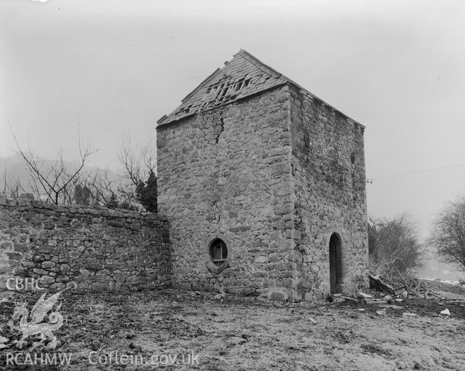 A stone Dovecote from the south east.