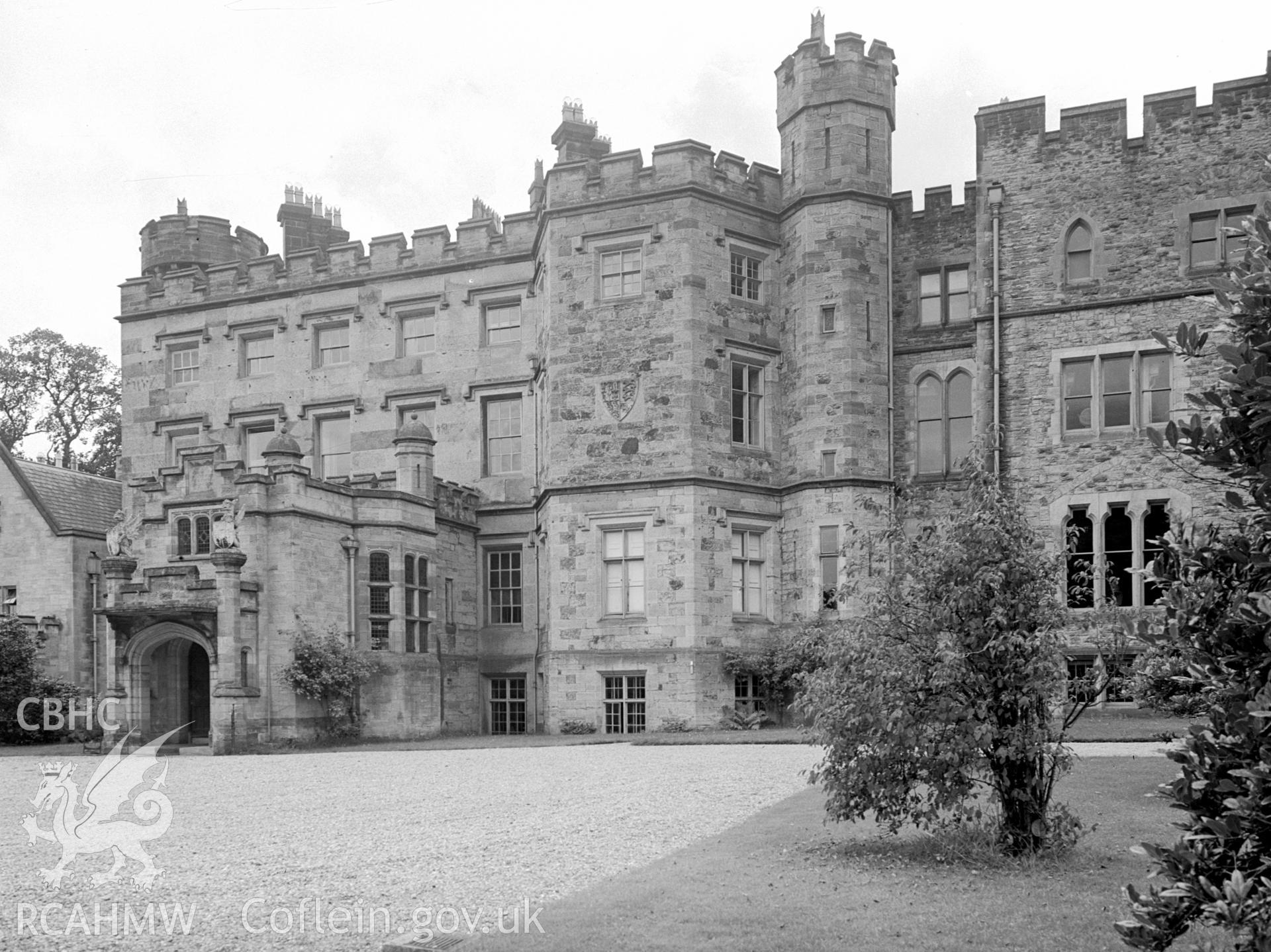 Hawarden Castle new north elevation porch built in 1889