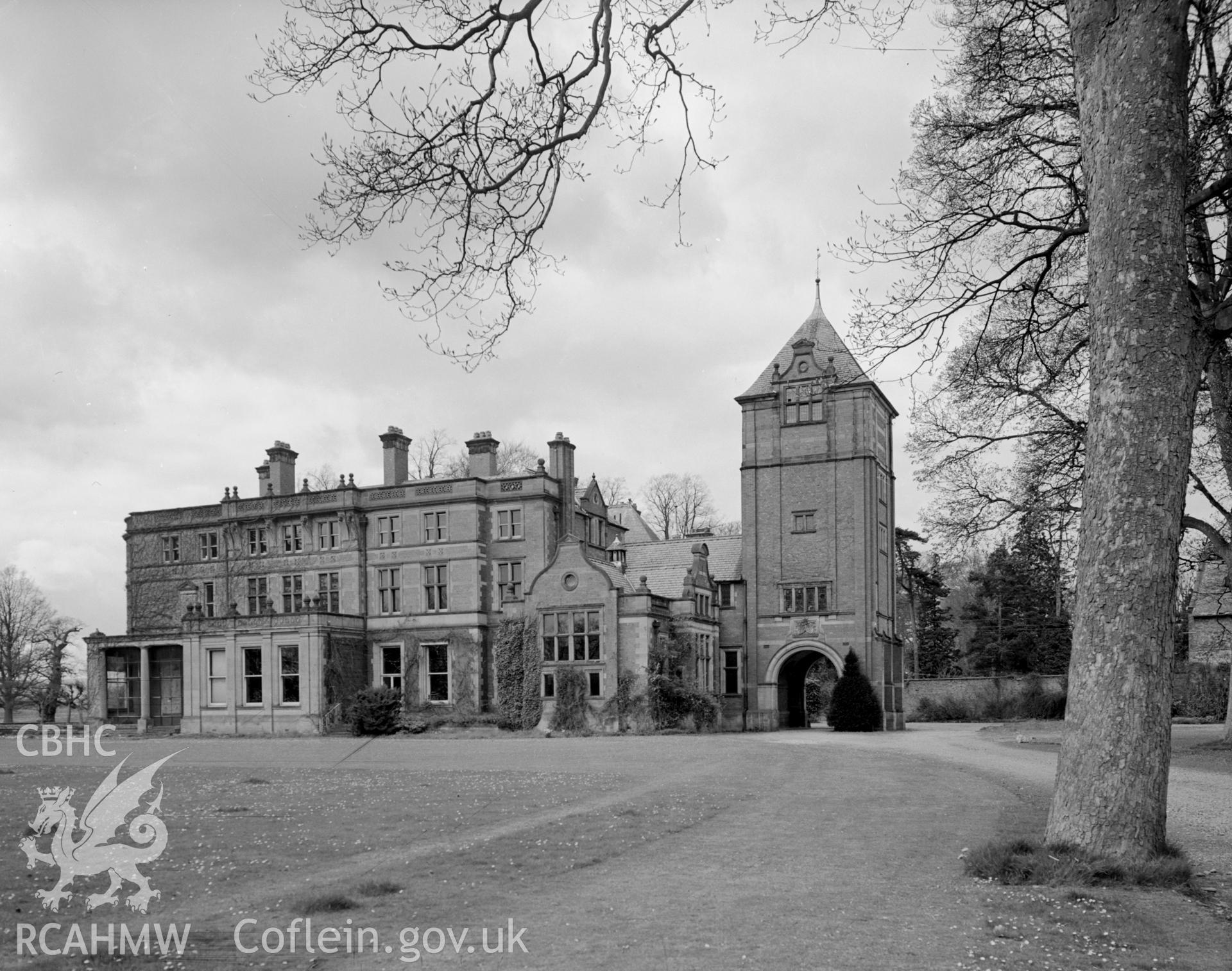 Bryn y Pys country mansion. Built around 1739 and went through many stages of being remodelled.