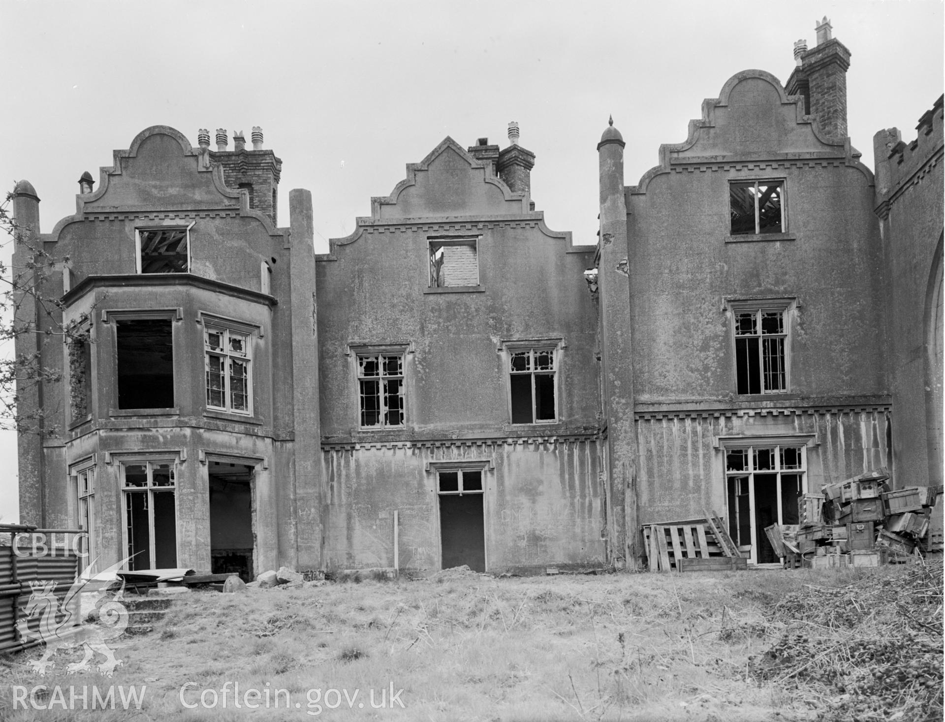 Exterior view showing east elevation.